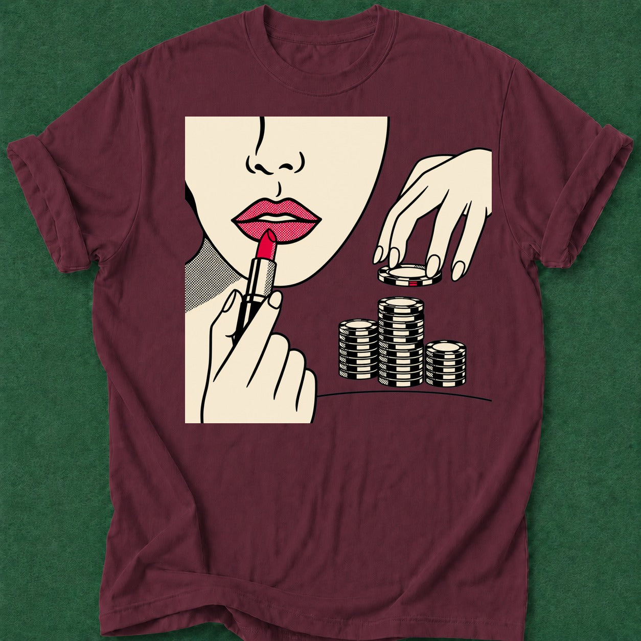 Dead Read 63.png poker t-shirt design, home game, poker gift, chip stack, GTO apparel