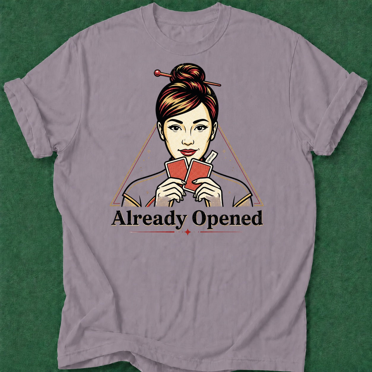 Dead Read Already Opened T-Shirt poker t-shirt design, female poker player, woman poker, Chinese poker, fortune apparel