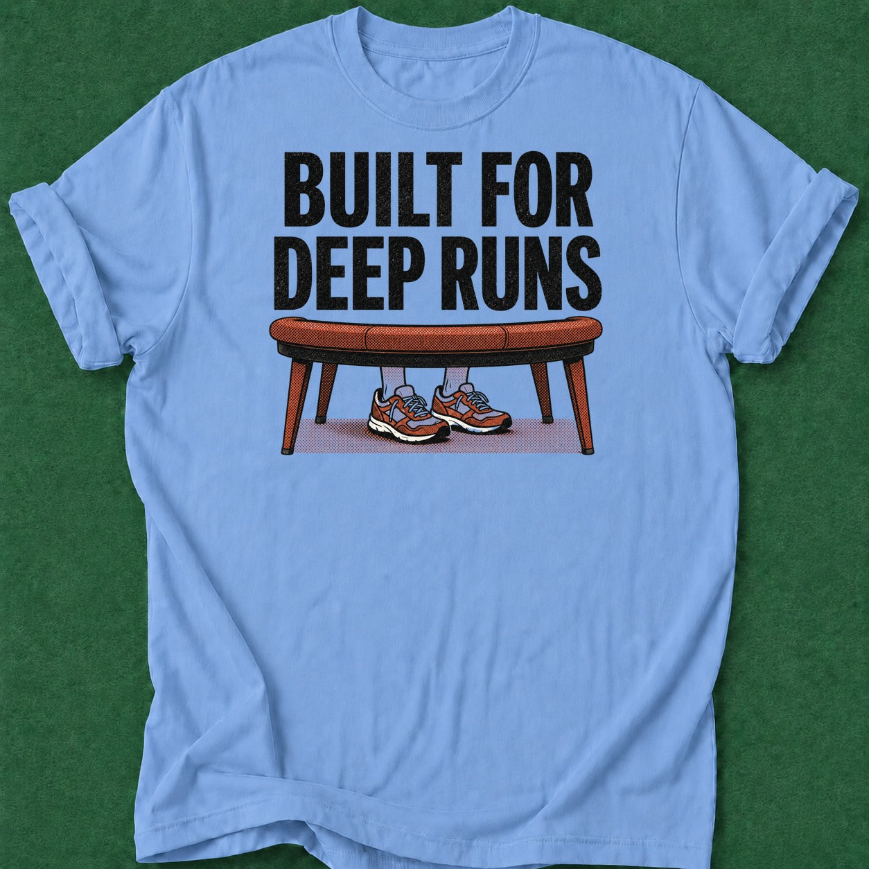 Dead Read Built for Deep Runs T-Shirt poker t-shirt design, cash game, dry humor tee, bluff read, home game apparel