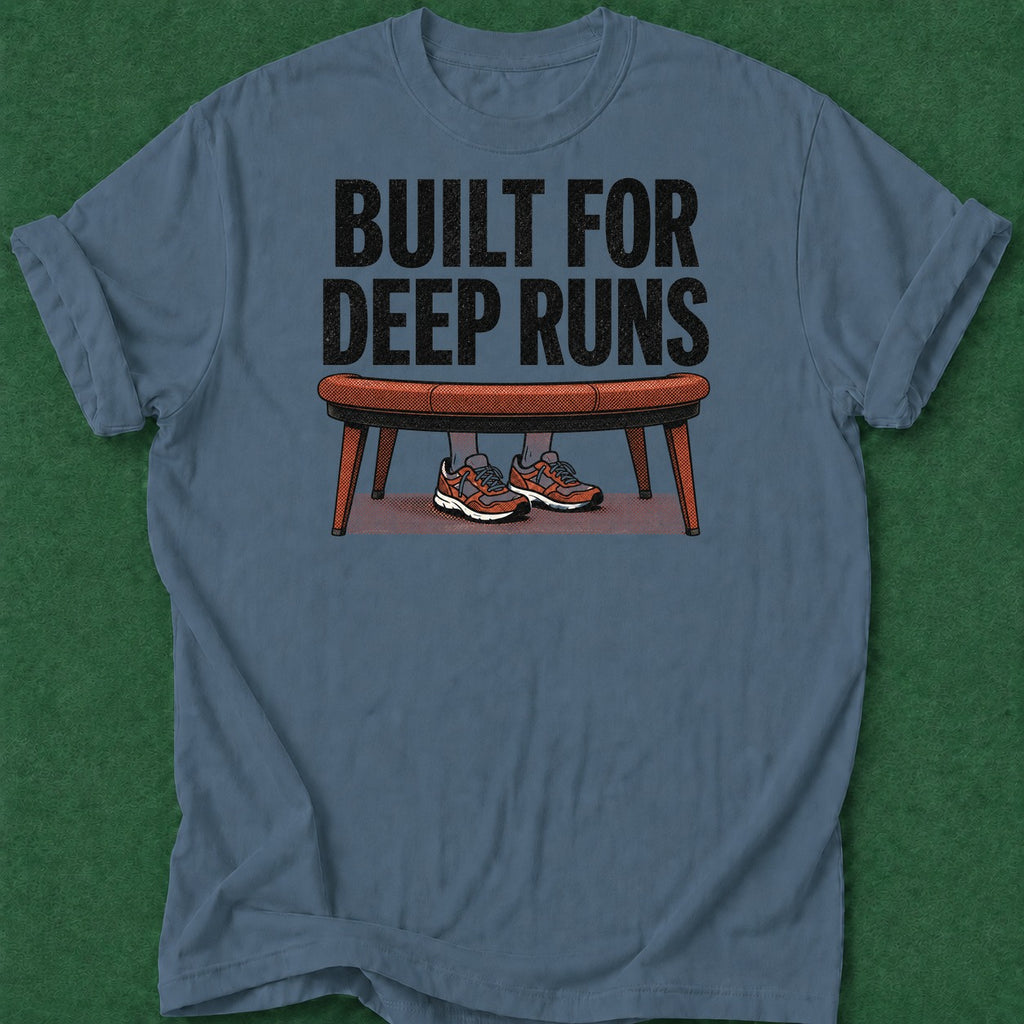 Dead Read Built for Deep Runs T-Shirt poker t-shirt design, cash game, dry humor tee, bluff read, home game apparel