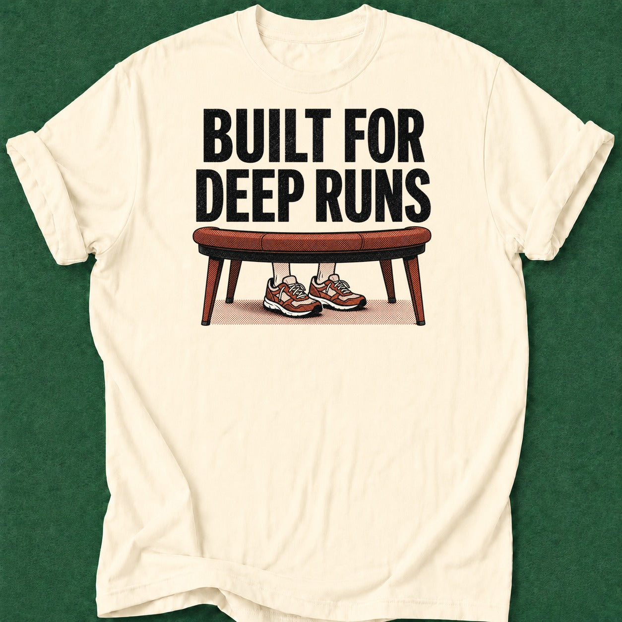 Dead Read Built for Deep Runs T-Shirt poker t-shirt design, cash game, dry humor tee, bluff read, home game apparel