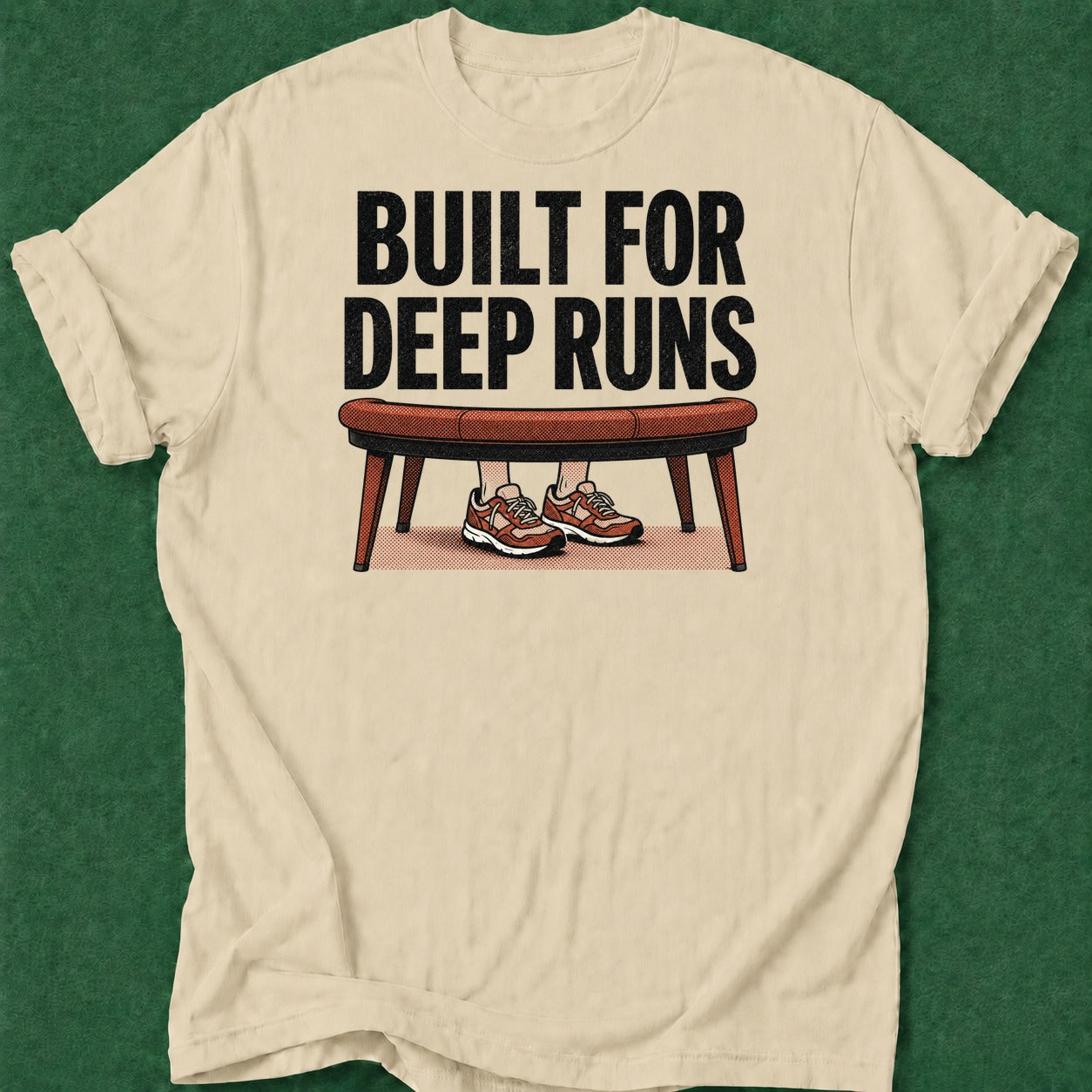 Dead Read Built for Deep Runs T-Shirt poker t-shirt design, cash game, dry humor tee, bluff read, home game apparel