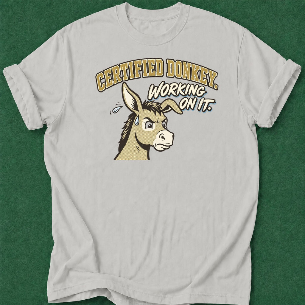 Dead Read Certified Donkey T-Shirt poker t-shirt design, poker night, grinder, GTO, female poker player apparel