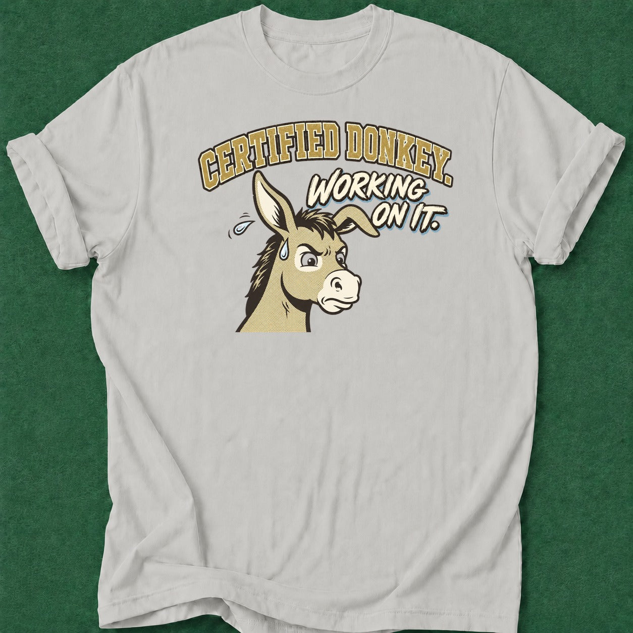 Dead Read Certified Donkey T-Shirt poker t-shirt design, poker night, grinder, GTO, female poker player apparel