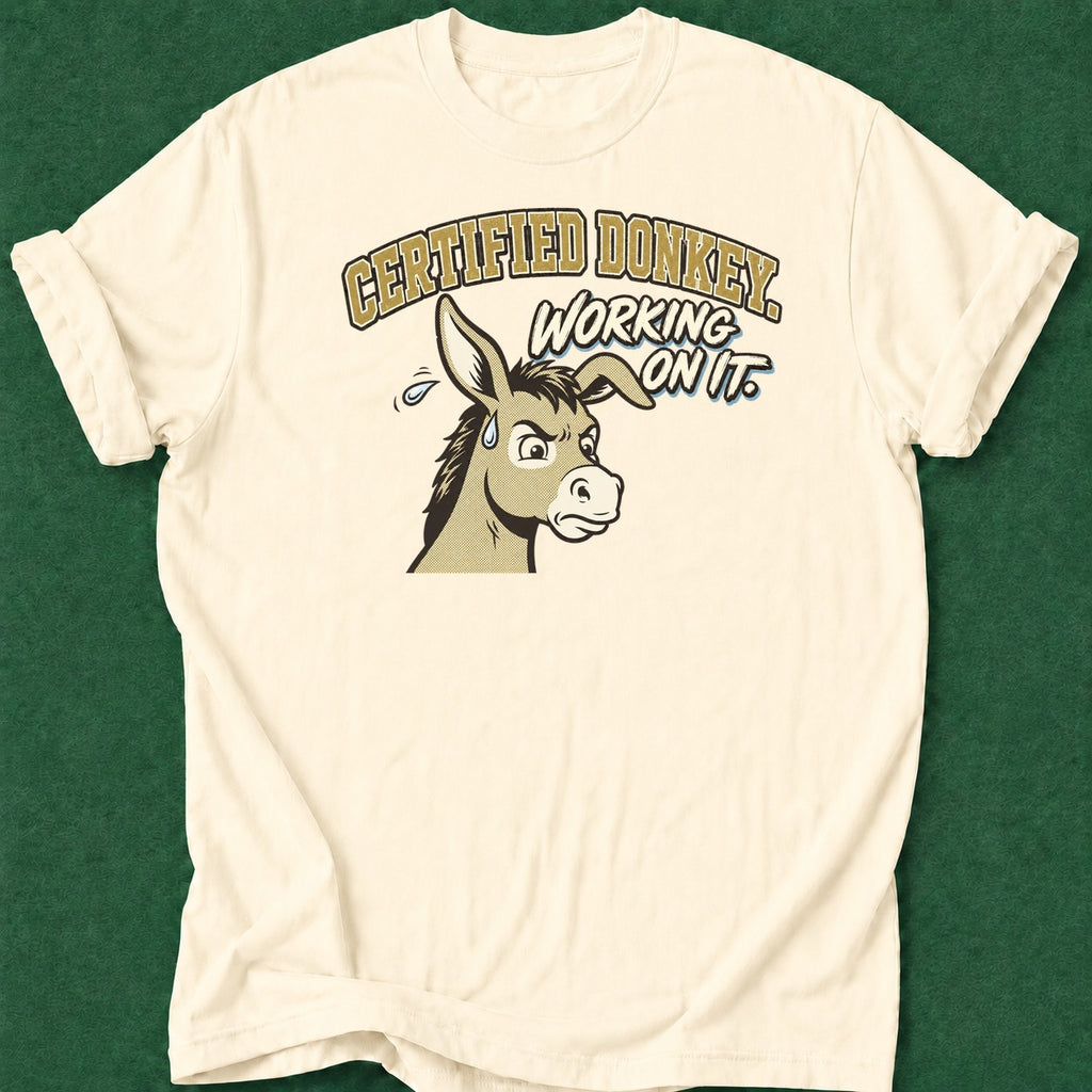 Dead Read Certified Donkey T-Shirt poker t-shirt design, poker night, grinder, GTO, female poker player apparel