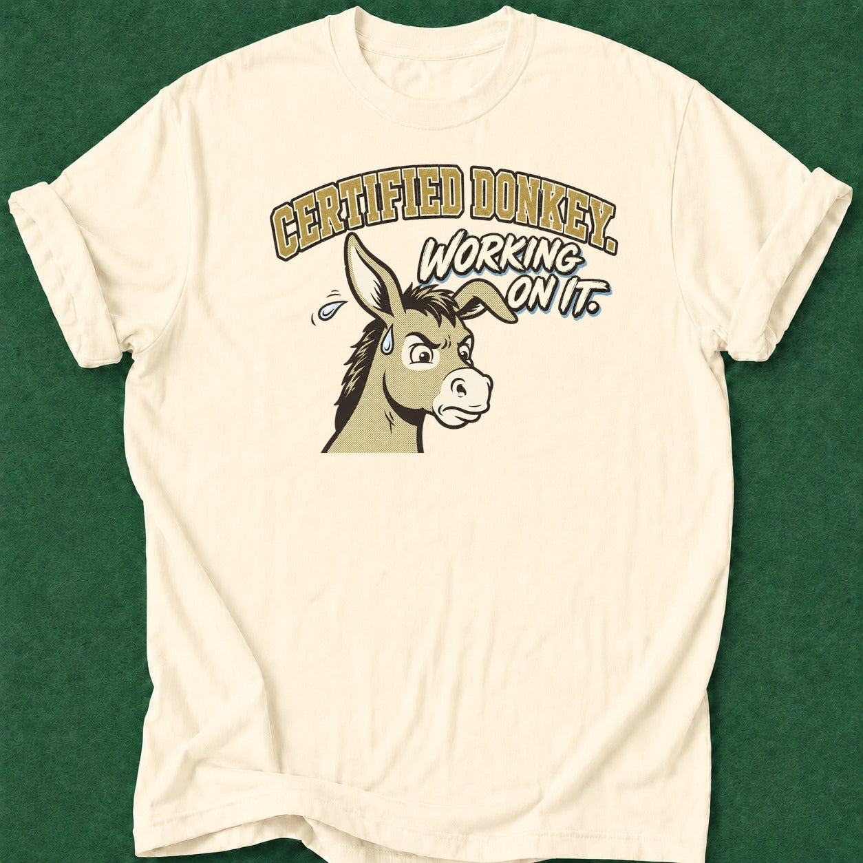 Dead Read Certified Donkey T-Shirt poker t-shirt design, poker night, grinder, GTO, female poker player apparel