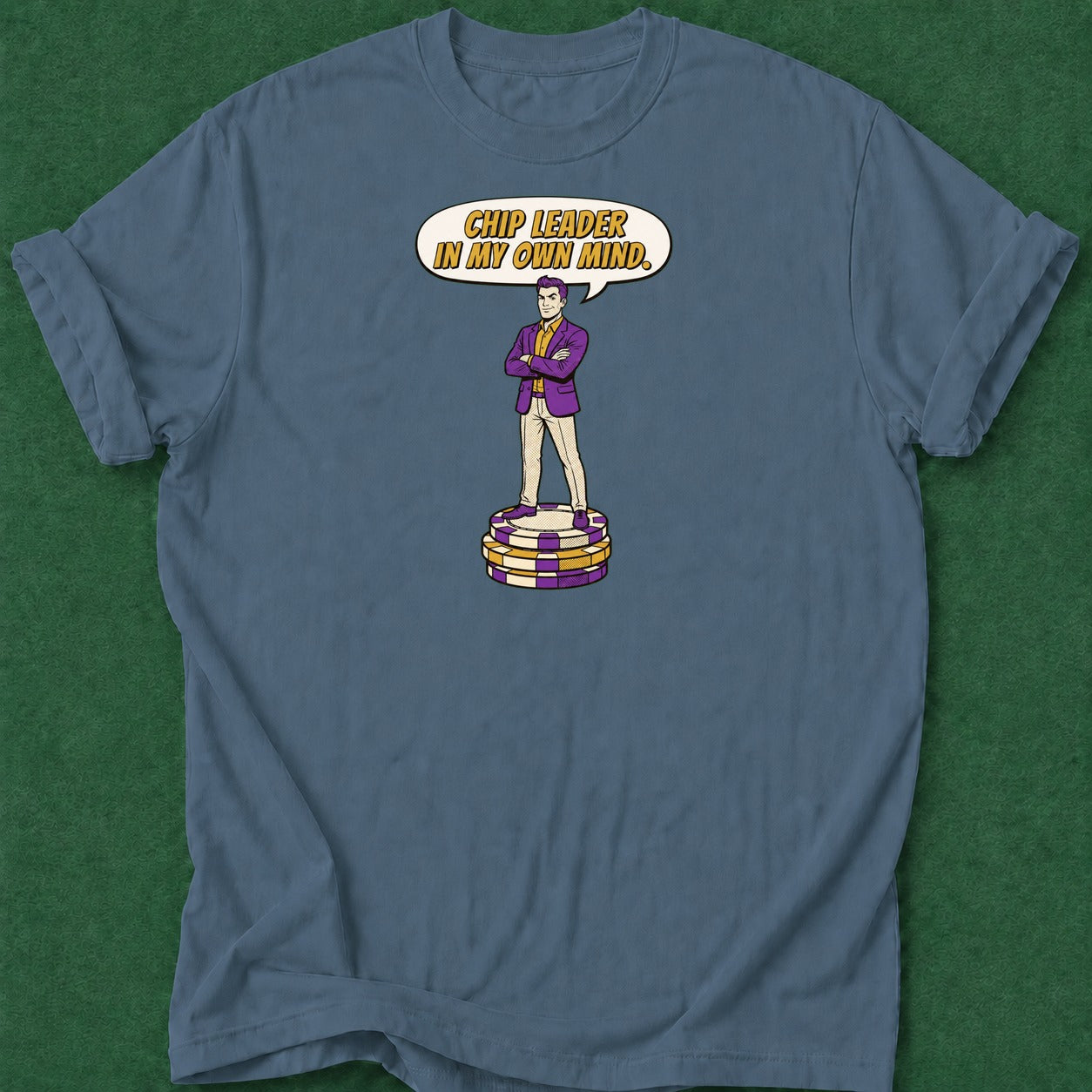 Dead Read Chip Leader T-Shirt poker t-shirt design, gambling gift, card shark, poker night, tournament poker apparel