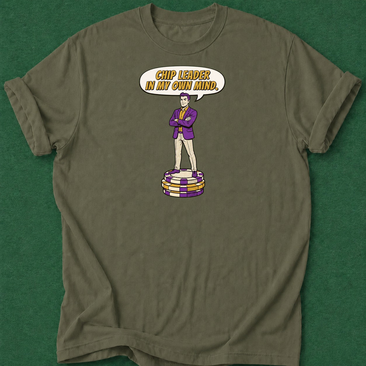 Dead Read Chip Leader T-Shirt poker t-shirt design, gambling gift, card shark, poker night, tournament poker apparel