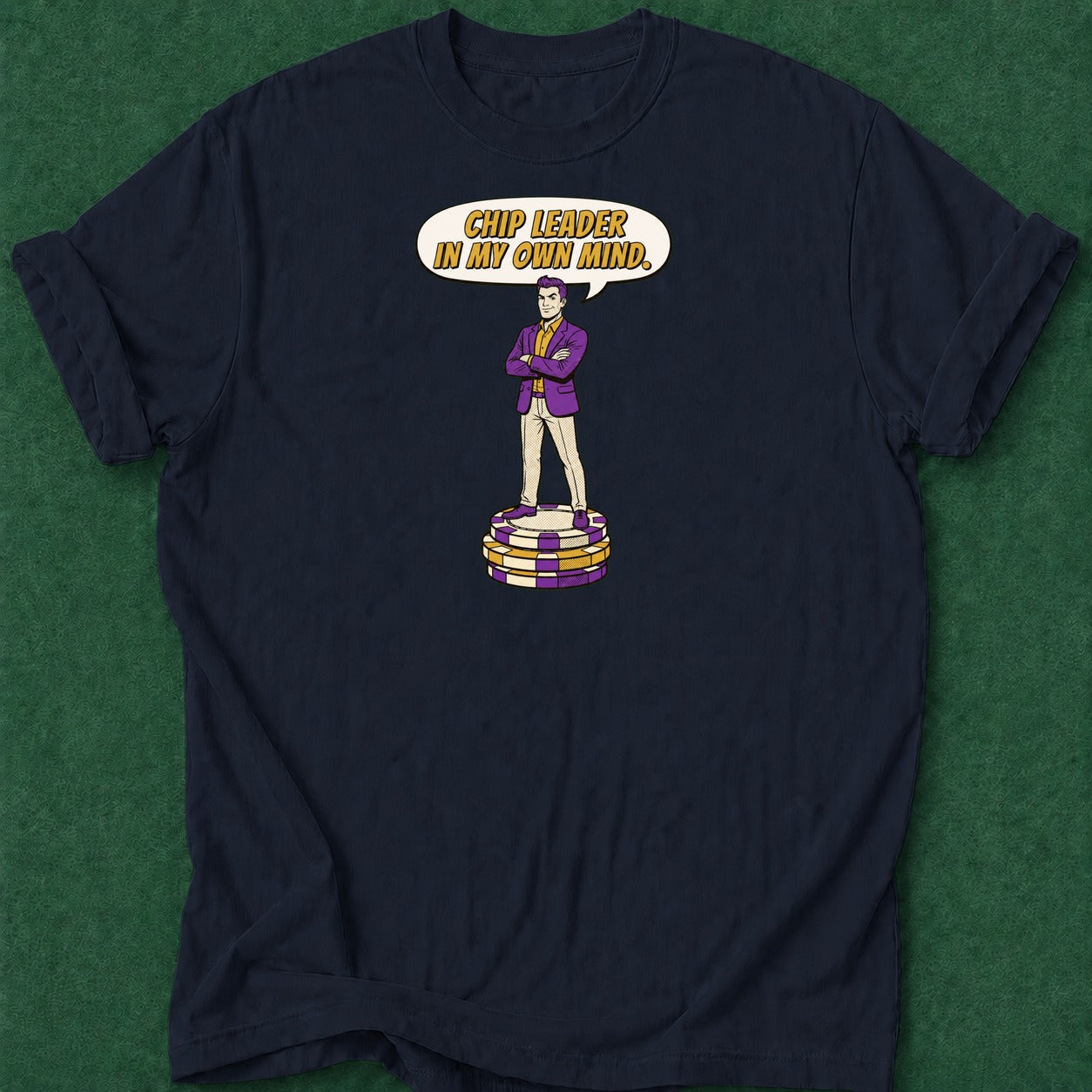 Dead Read Chip Leader T-Shirt poker t-shirt design, gambling gift, card shark, poker night, tournament poker apparel