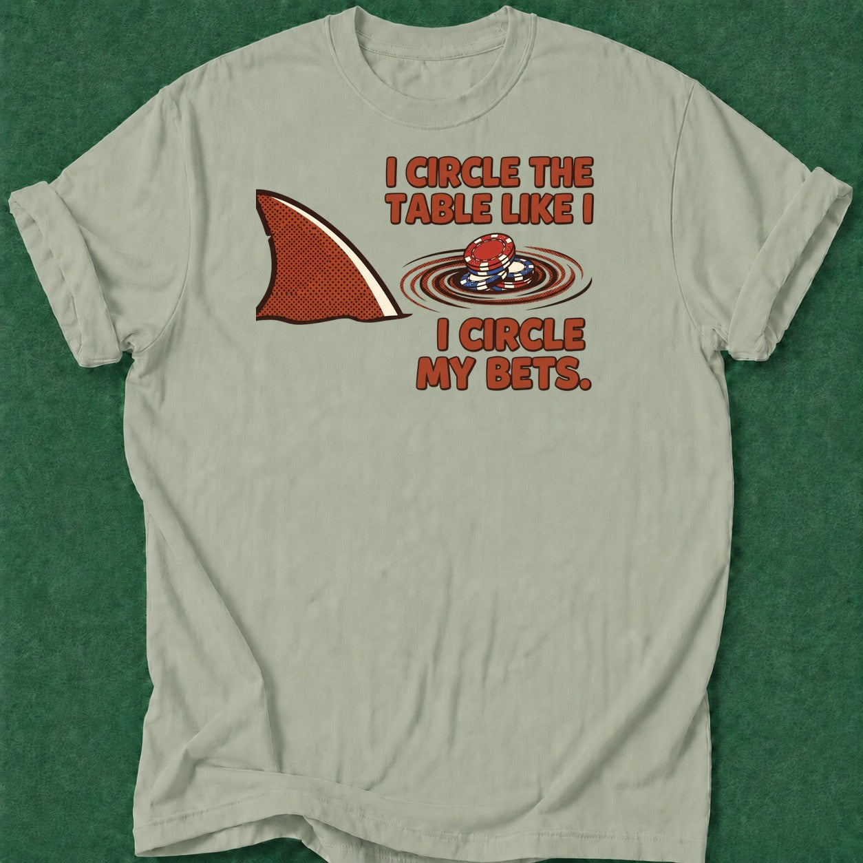 Dead Read Circle the Table T-Shirt poker t-shirt design, casino night, woman poker, bluff read, poker intuition apparel