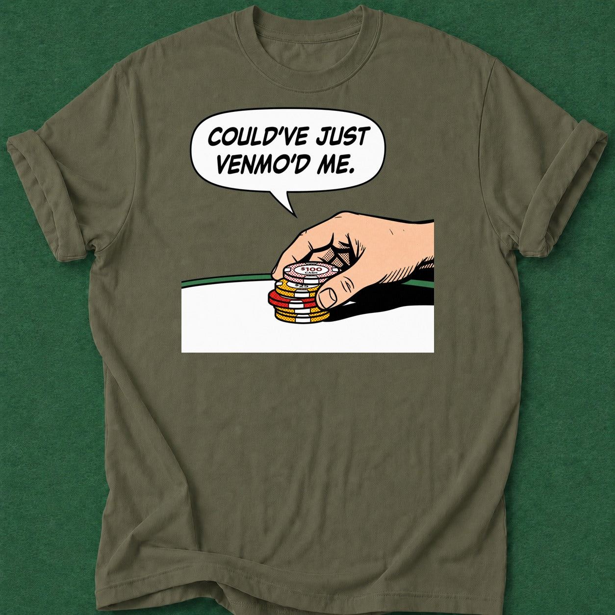 Dead Read Could've Just Venmo'd T-Shirt poker t-shirt design, river card, poker night, poker intuition, woman poker apparel