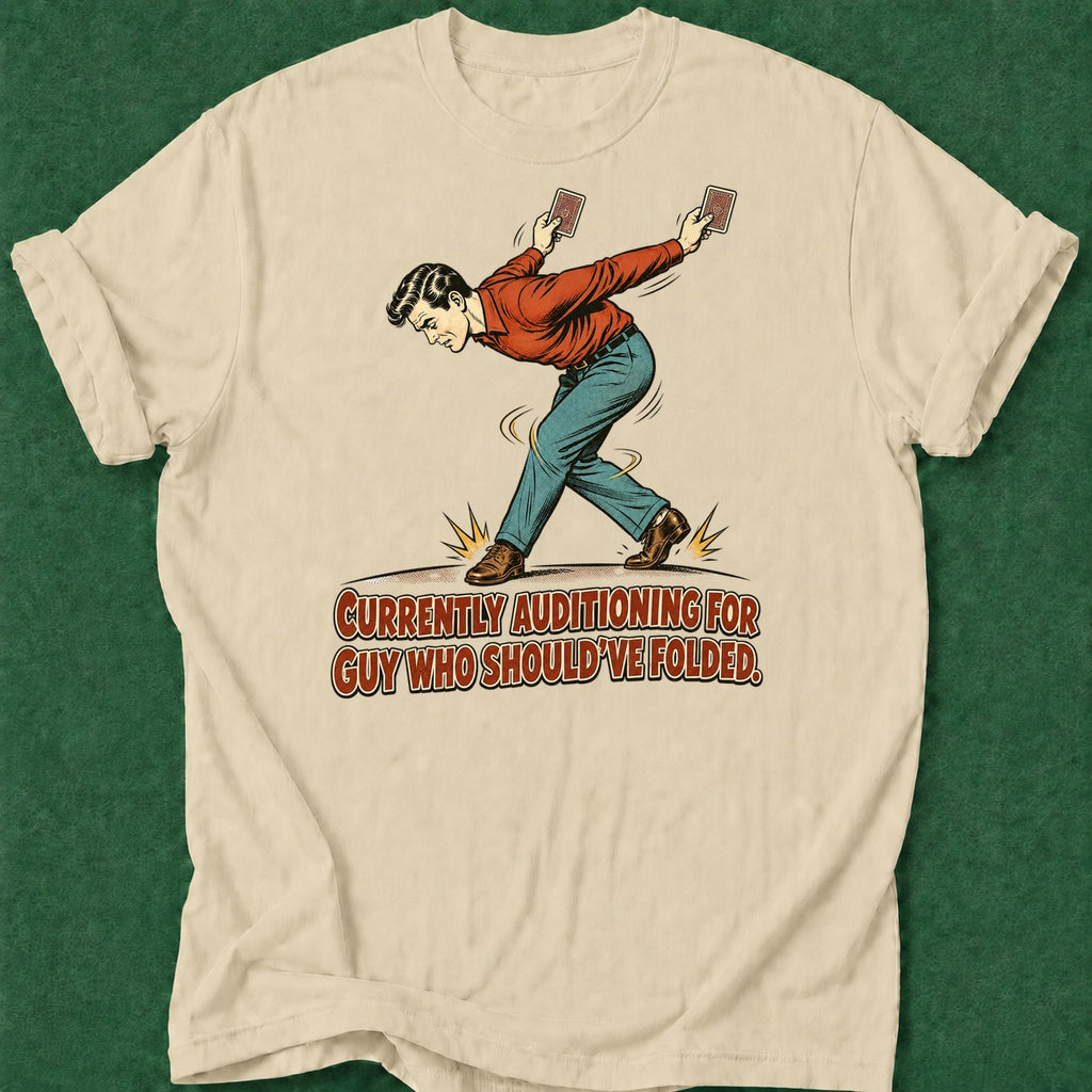 Dead Read Dancing Man T-Shirt poker t-shirt design, grinder, card shark, fortune, table talk apparel