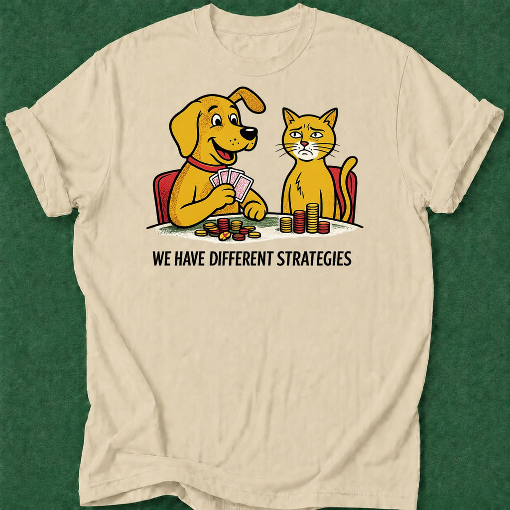 Dead Read Different Strategies T-Shirt poker t-shirt design, poker night, card shark, woman poker, gambling gift apparel