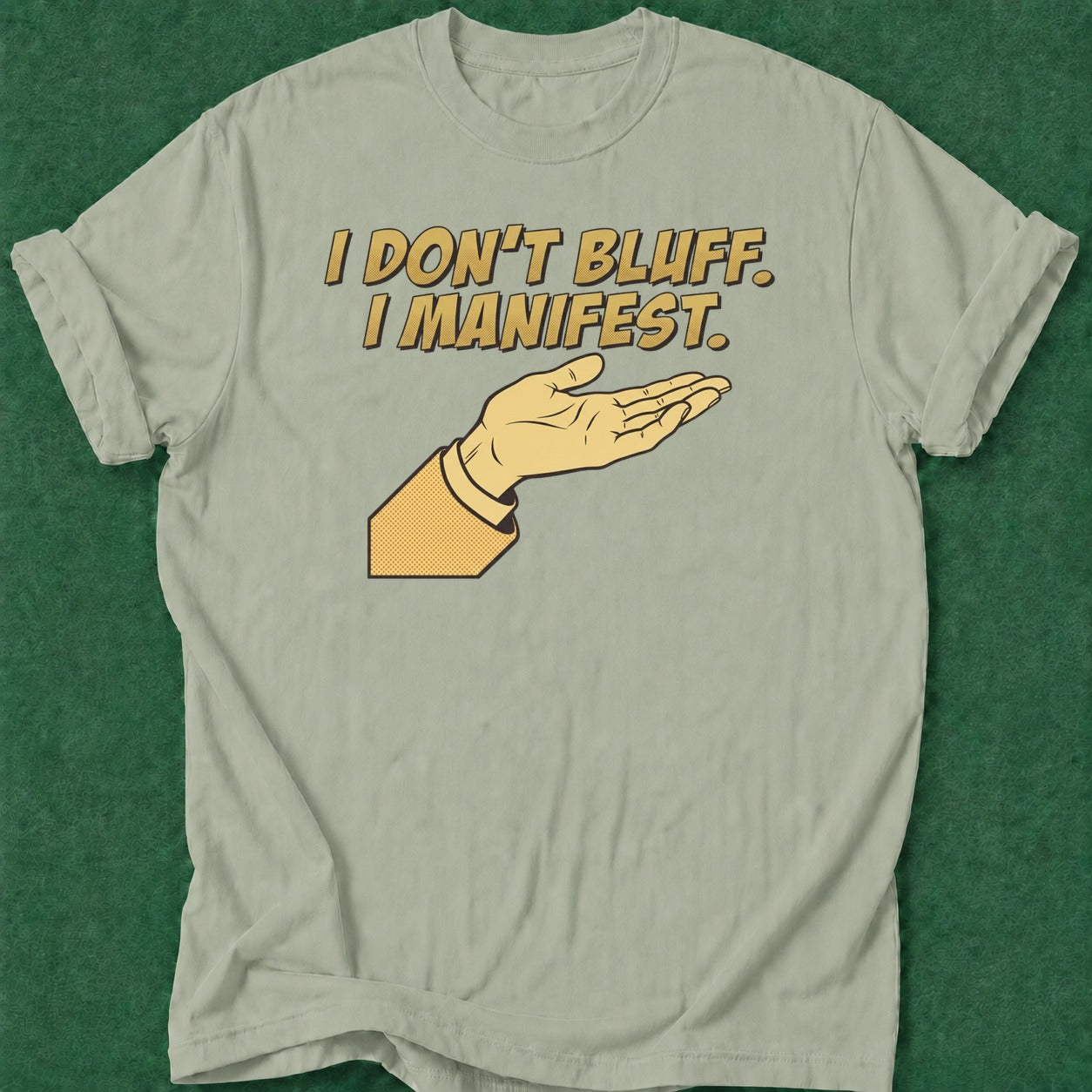 Dead Read Don't Bluff Manifest T-Shirt poker t-shirt design, cash game, gambling gift, card shark, river card apparel