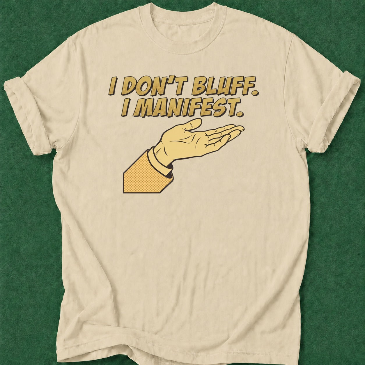 Dead Read Don't Bluff Manifest T-Shirt poker t-shirt design, cash game, gambling gift, card shark, river card apparel