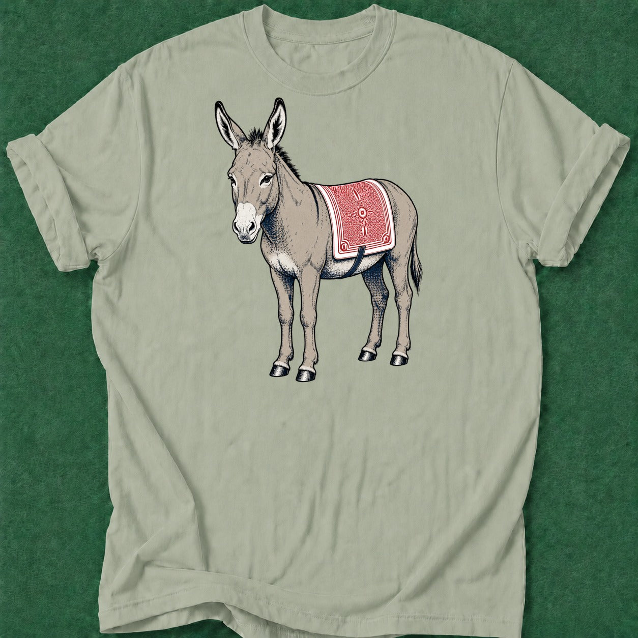 Dead Read Donkey Card Saddle poker t-shirt design, female poker player, hold em, poker night, poker intuition apparel