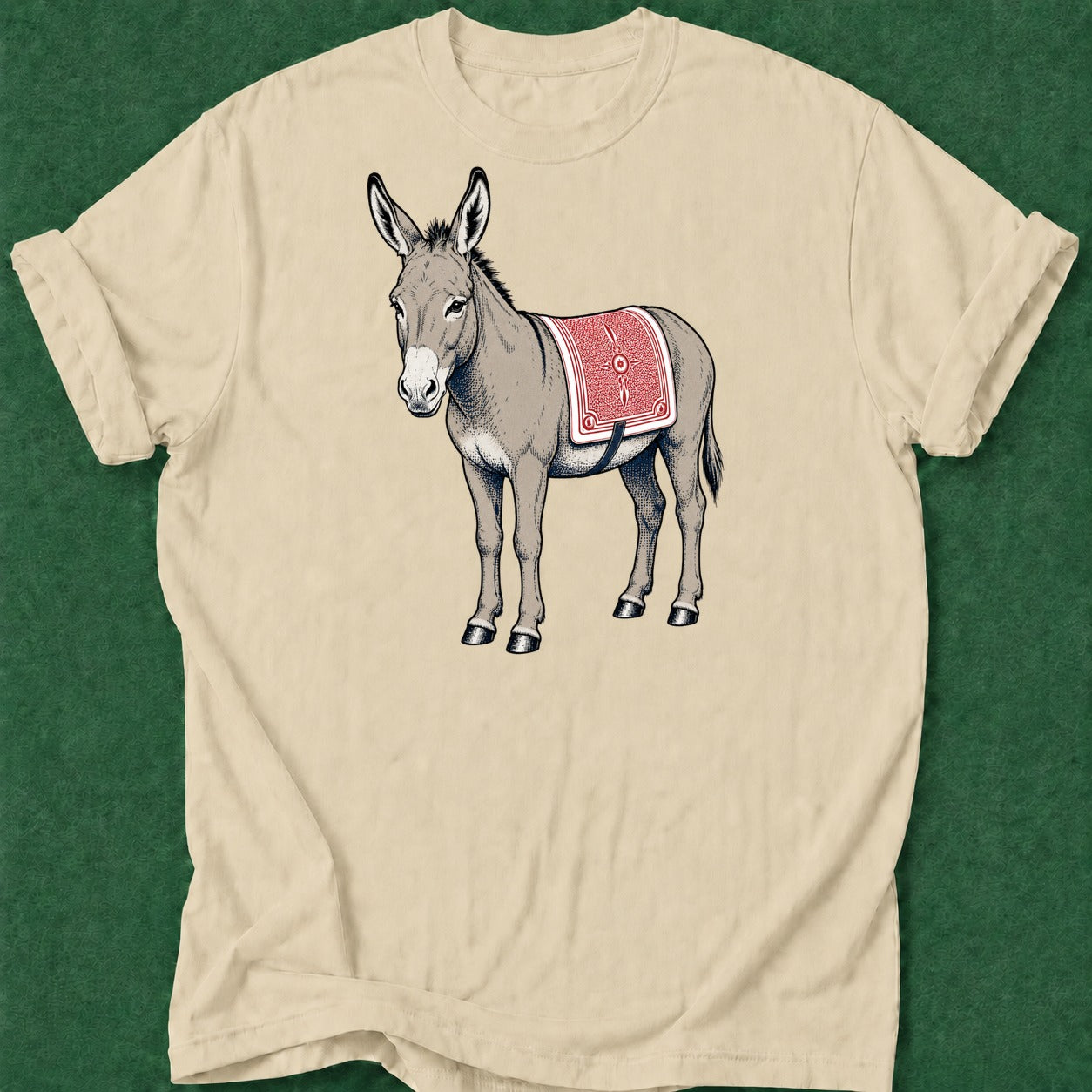 Dead Read Donkey Card Saddle poker t-shirt design, female poker player, hold em, poker night, poker intuition apparel