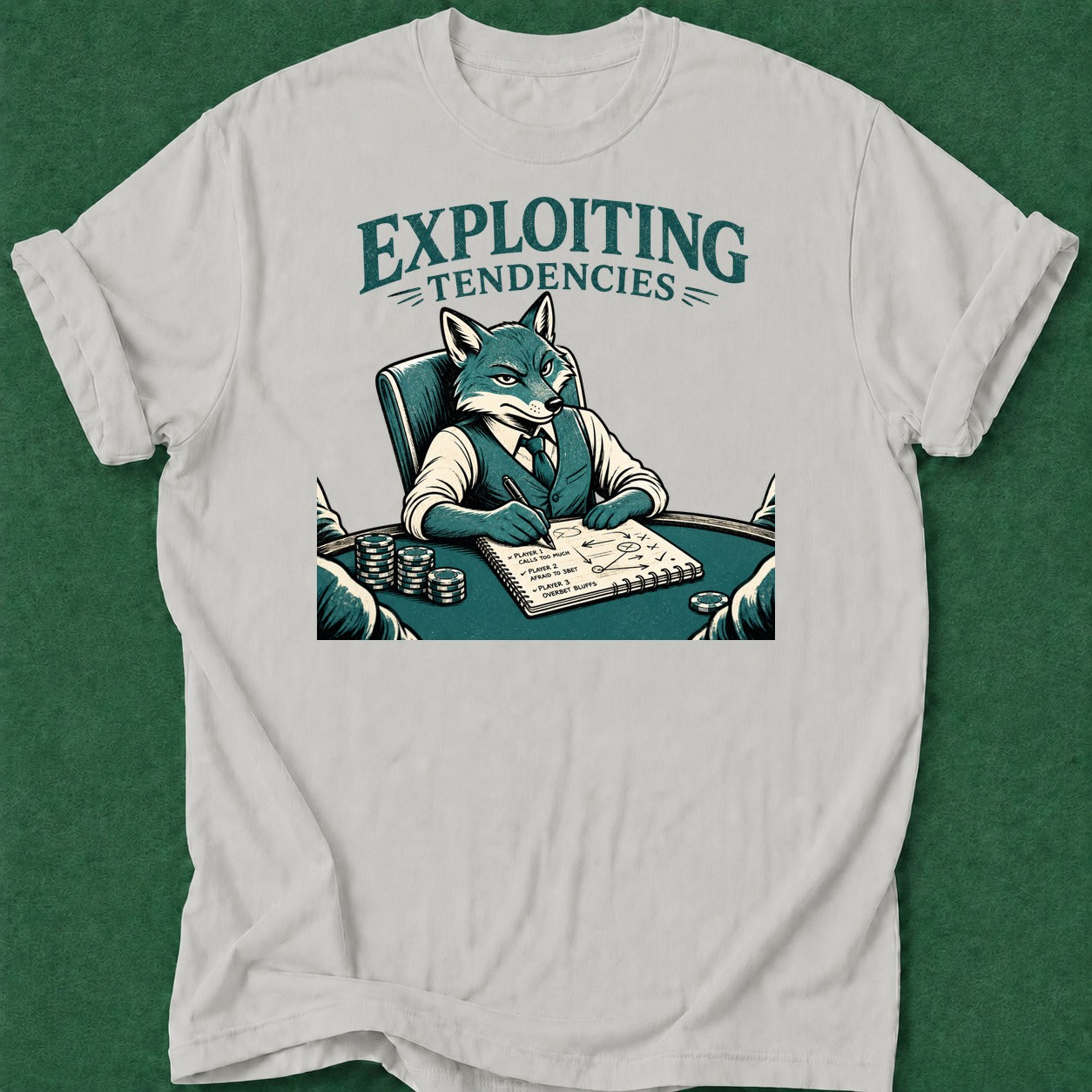 Dead Read Exploiting Tendencies T-Shirt poker t-shirt design, cash game, fortune, card shark, poker apparel apparel