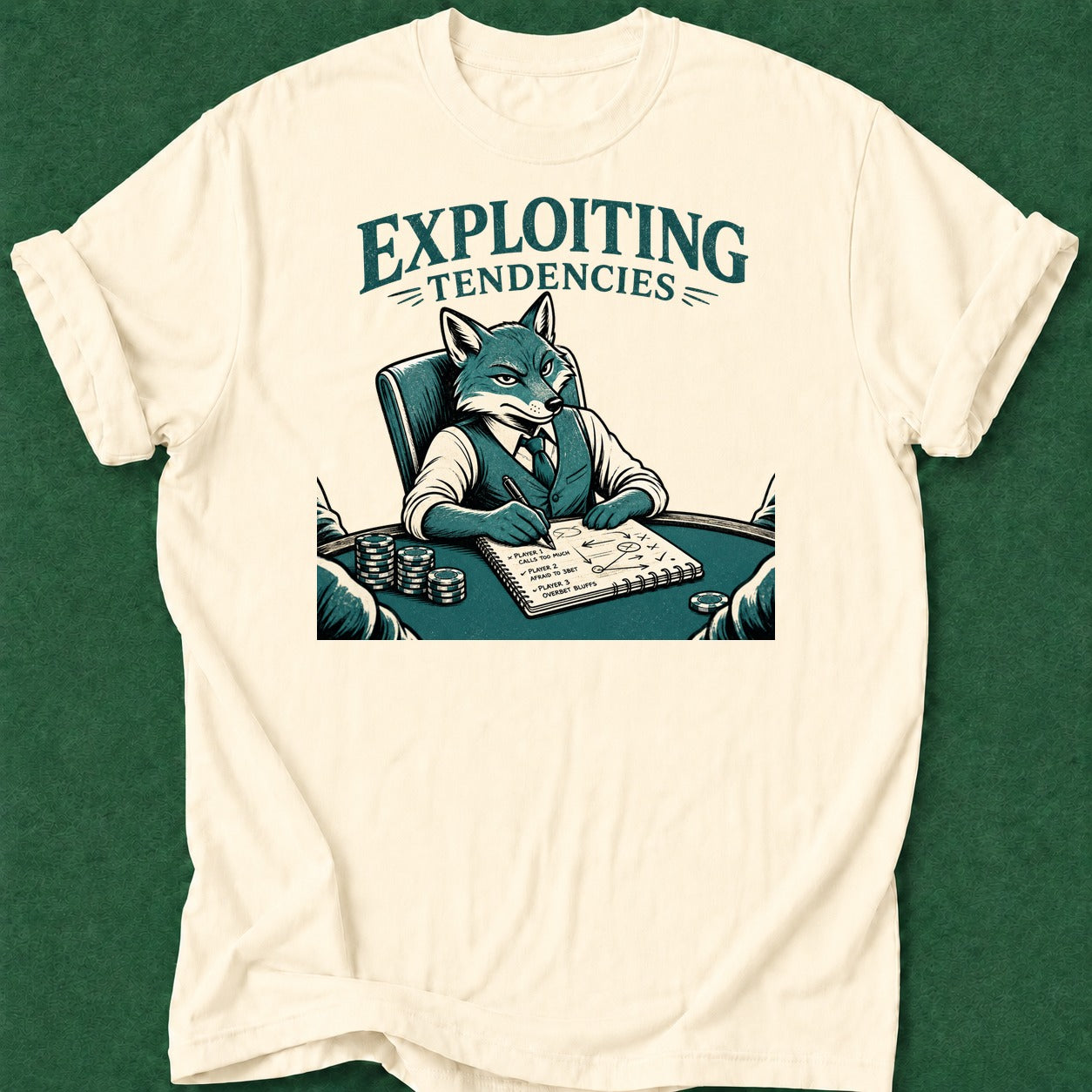 Dead Read Exploiting Tendencies T-Shirt poker t-shirt design, cash game, fortune, card shark, poker apparel apparel
