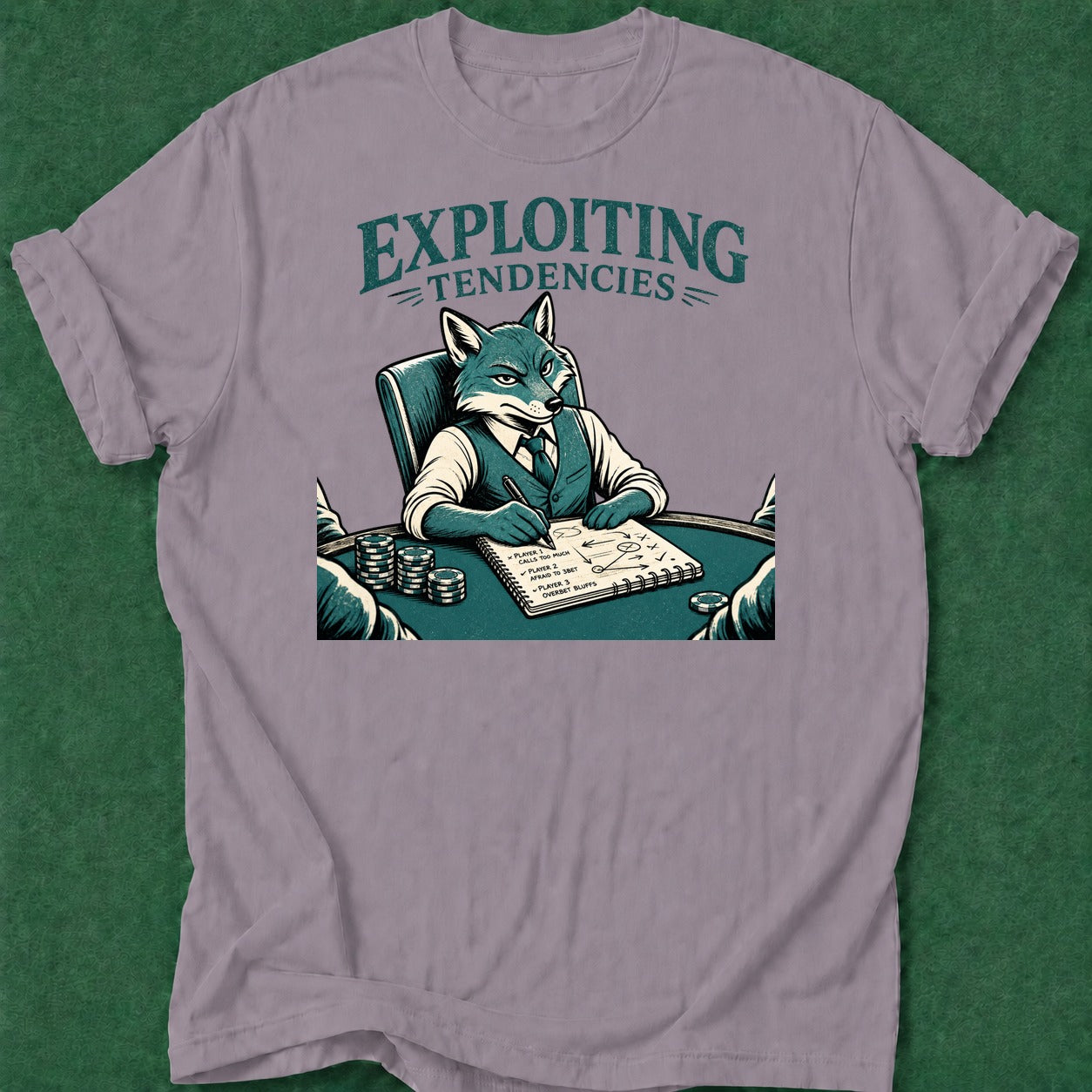 Dead Read Exploiting Tendencies T-Shirt poker t-shirt design, cash game, fortune, card shark, poker apparel apparel