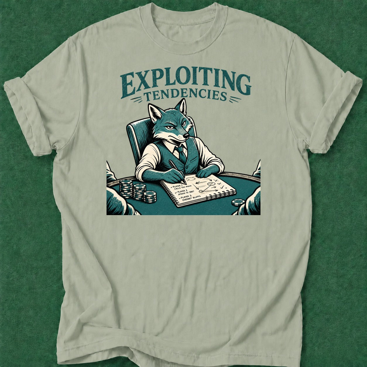 Dead Read Exploiting Tendencies T-Shirt poker t-shirt design, cash game, fortune, card shark, poker apparel apparel