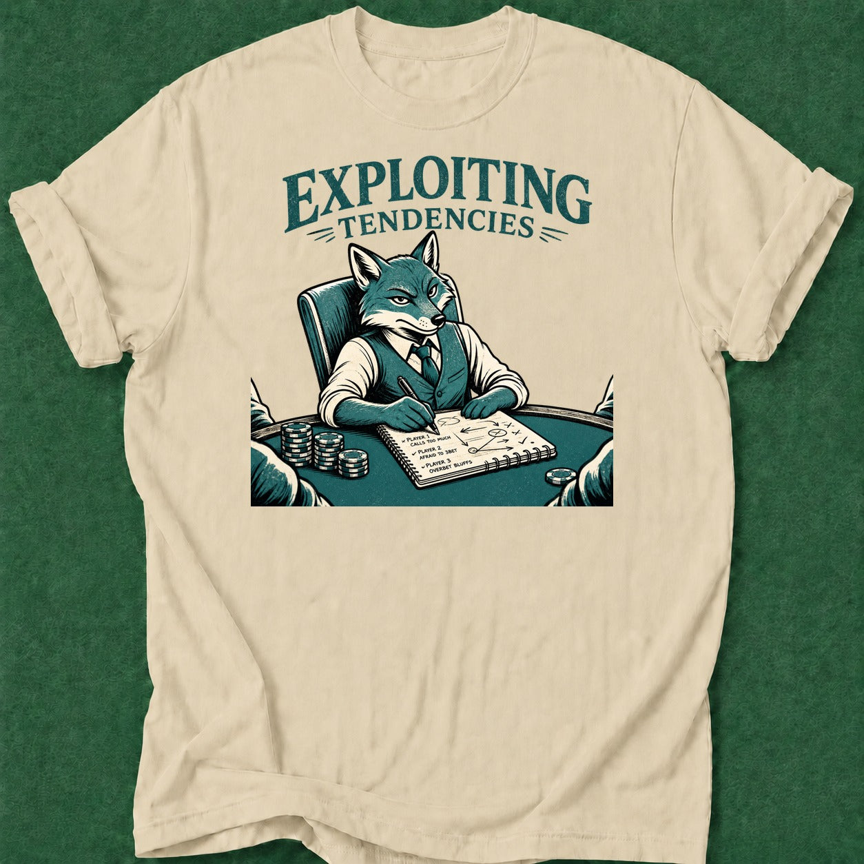 Dead Read Exploiting Tendencies T-Shirt poker t-shirt design, cash game, fortune, card shark, poker apparel apparel