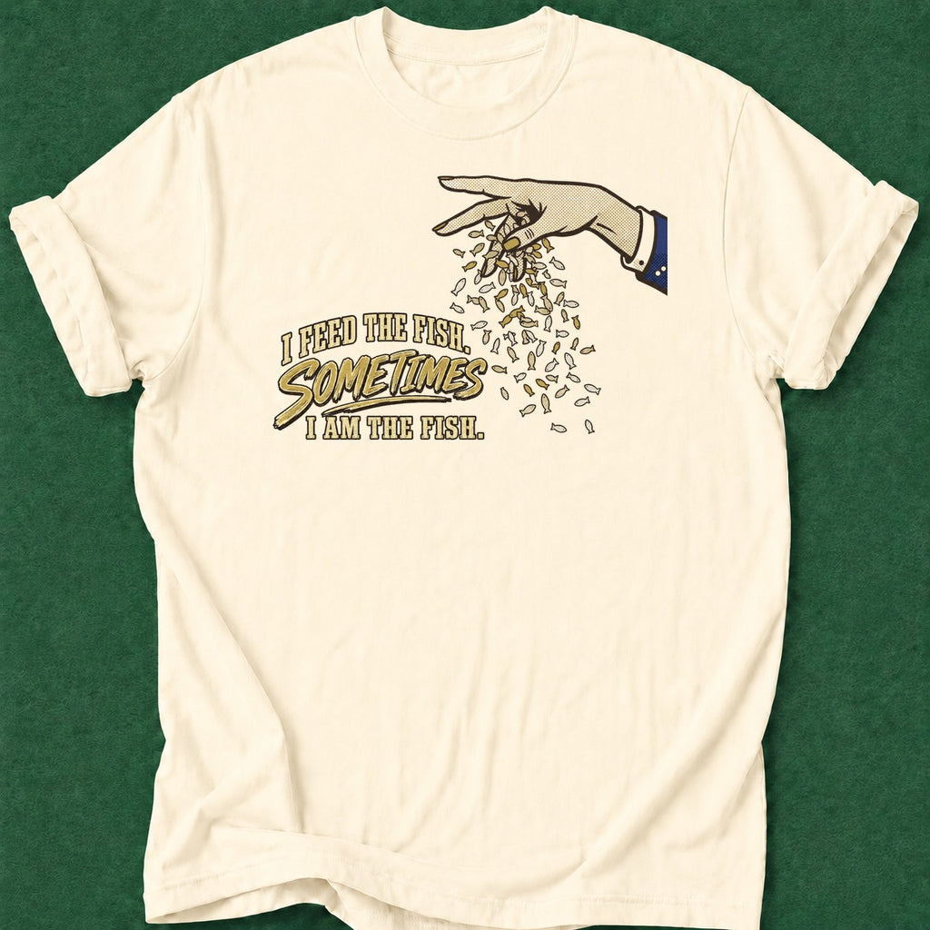 Dead Read Feed Fish Be Fish T-Shirt poker t-shirt design, card shark, high stakes, vegas trip, home game apparel