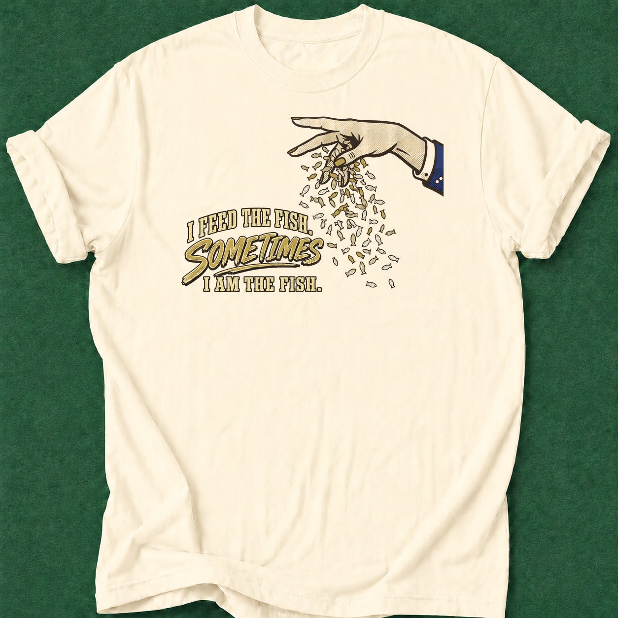Dead Read Feed Fish Be Fish T-Shirt poker t-shirt design, card shark, high stakes, vegas trip, home game apparel