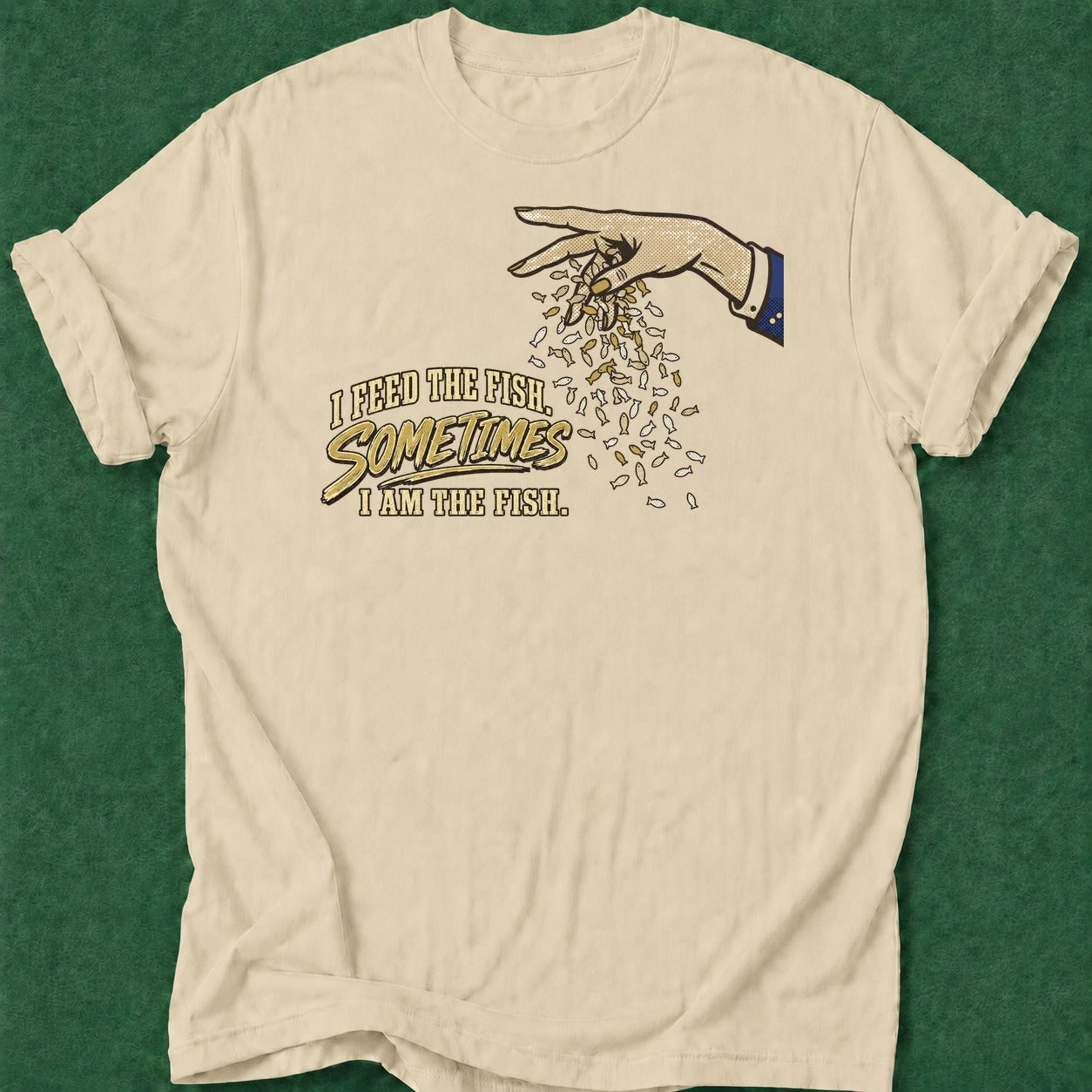 Dead Read Feed Fish Be Fish T-Shirt poker t-shirt design, card shark, high stakes, vegas trip, home game apparel
