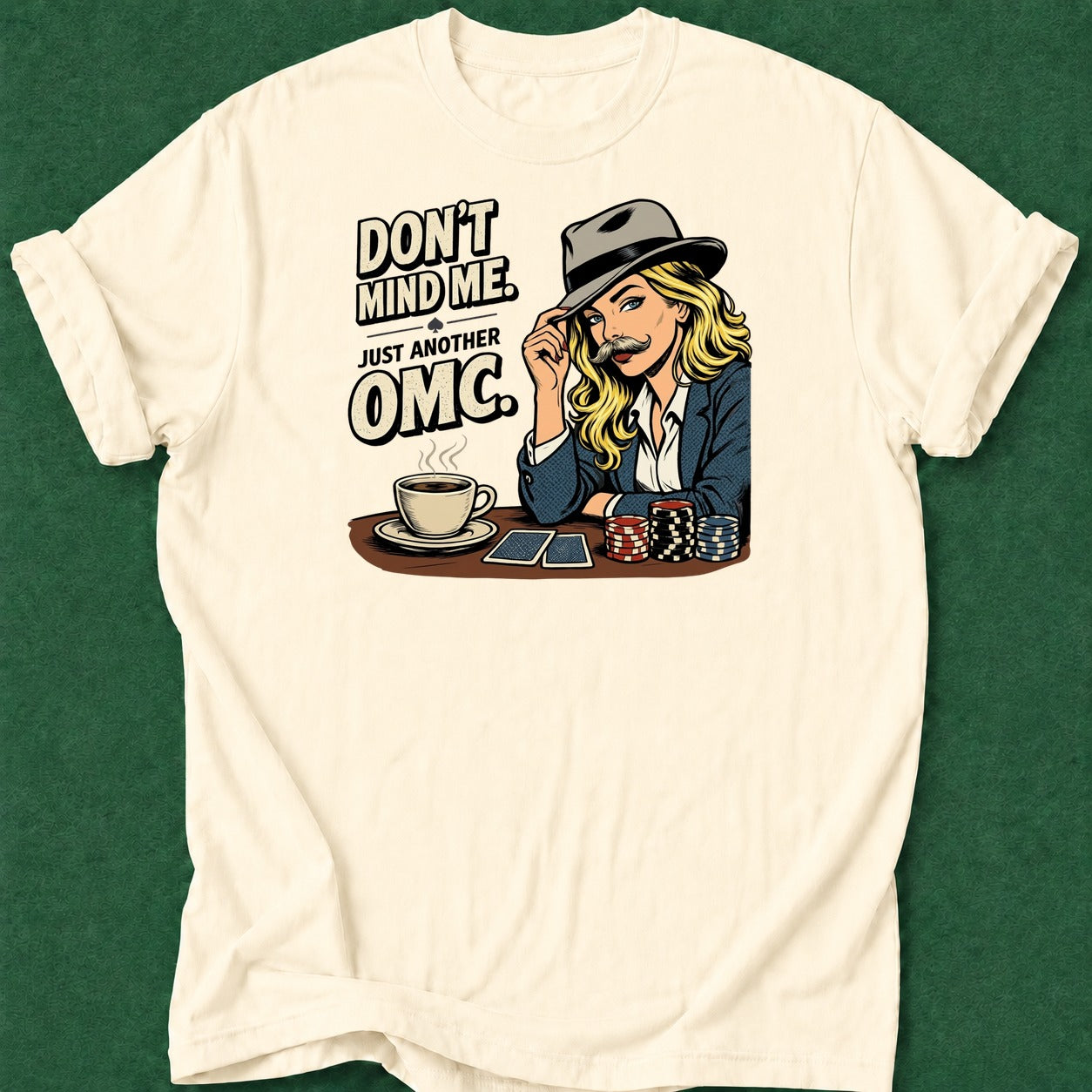 Dead Read Female OMC T-Shirt poker t-shirt design, poker humor, home game, bluff read, river card apparel