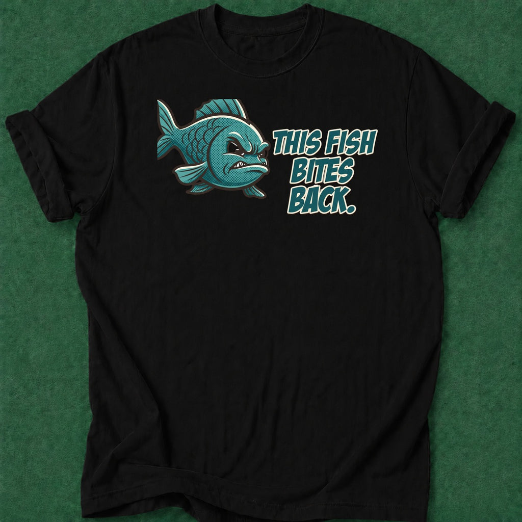 Dead Read Fish Bites Back T-Shirt poker t-shirt design, poker humor, dry humor tee, poker intuition, high stakes apparel