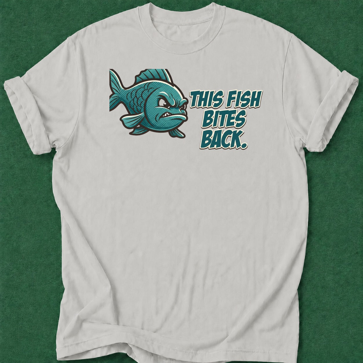Dead Read Fish Bites Back T-Shirt poker t-shirt design, poker humor, dry humor tee, poker intuition, high stakes apparel