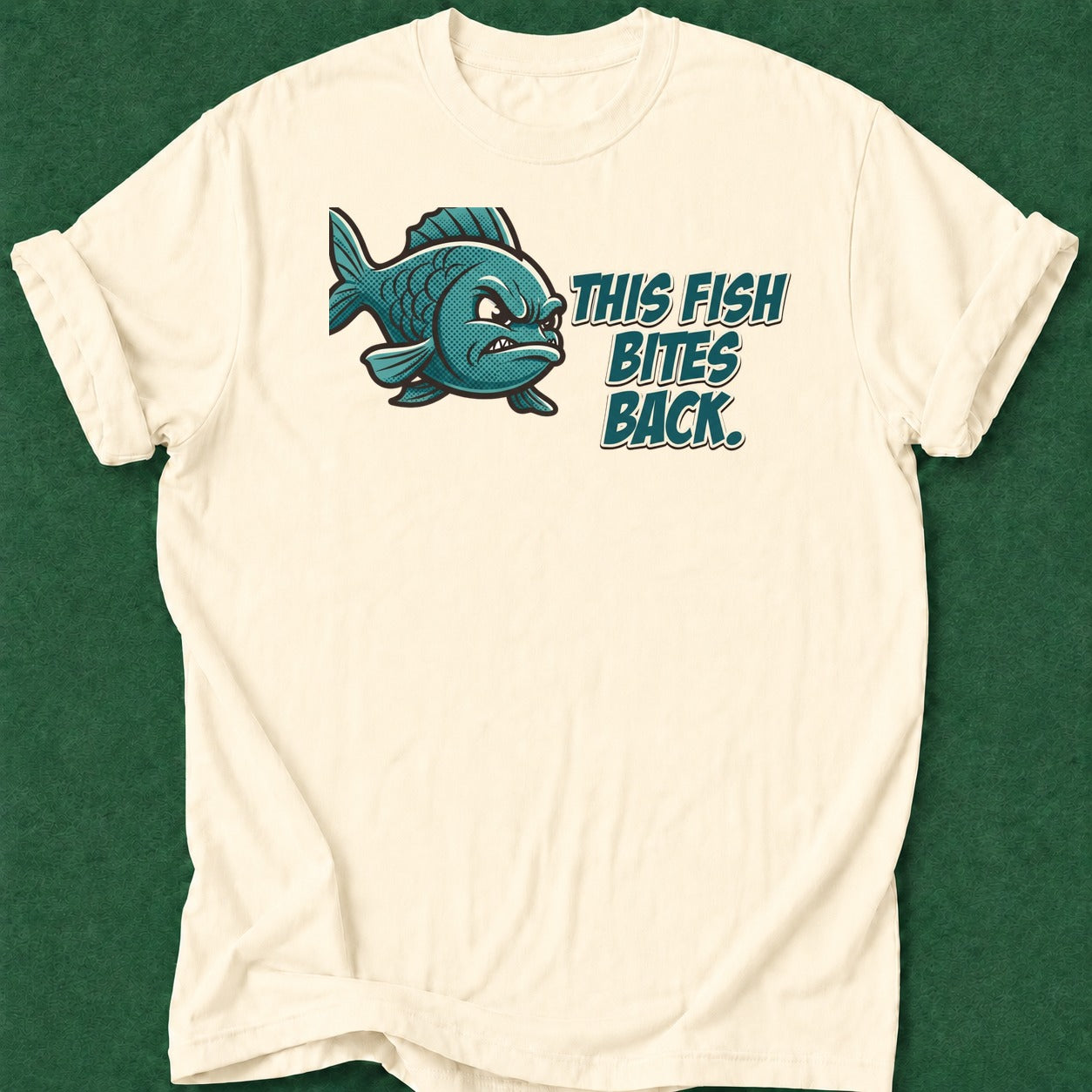 Dead Read Fish Bites Back T-Shirt poker t-shirt design, poker humor, dry humor tee, poker intuition, high stakes apparel