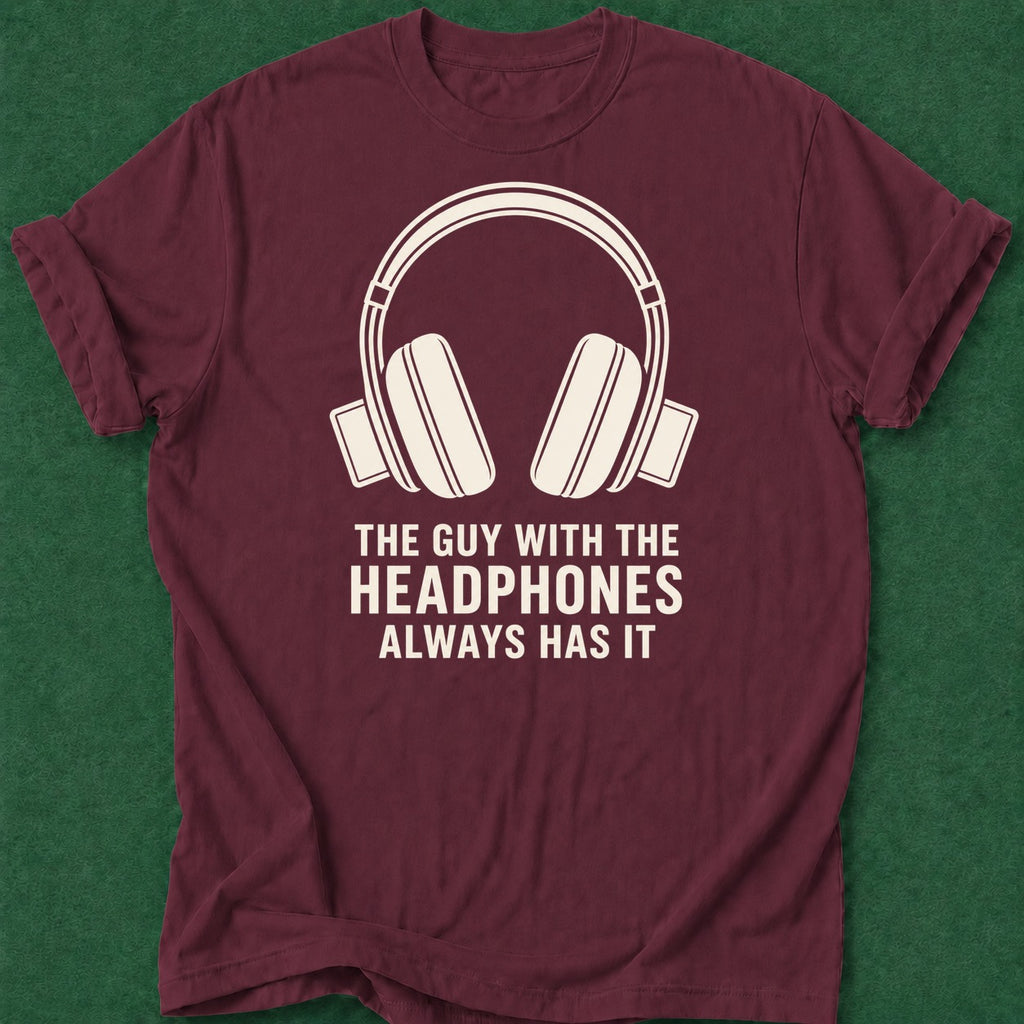 Dead Read Guy with Headphones T-Shirt poker t-shirt design, poker humor, home game, cash game, poker gift apparel