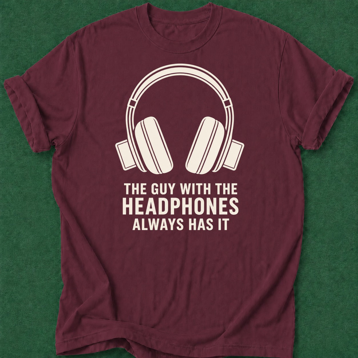 Dead Read Guy with Headphones T-Shirt poker t-shirt design, poker humor, home game, cash game, poker gift apparel