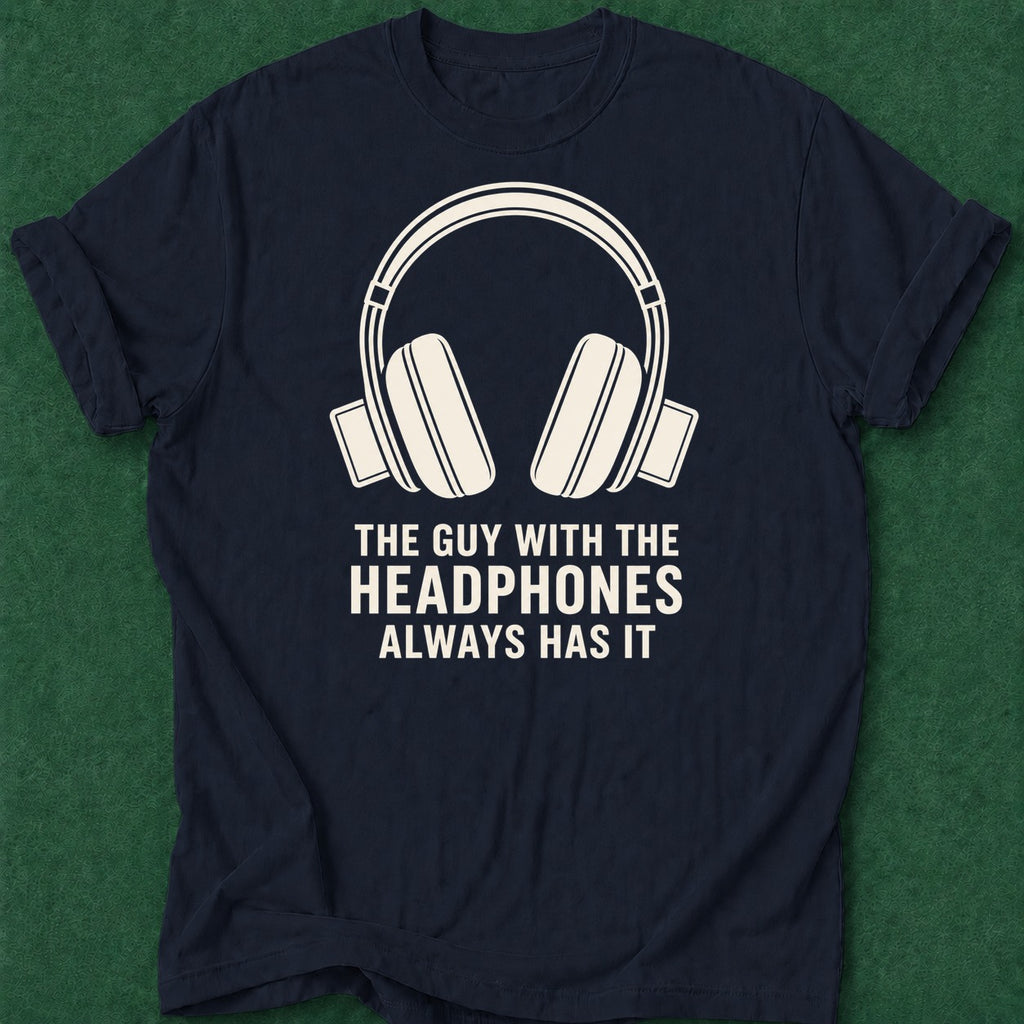 Dead Read Guy with Headphones T-Shirt poker t-shirt design, poker humor, home game, cash game, poker gift apparel