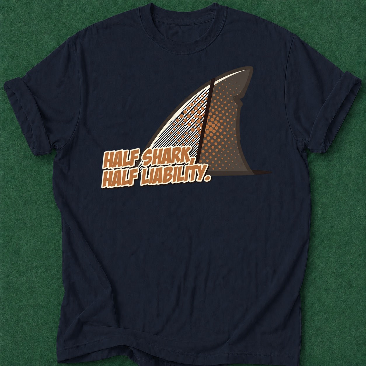 Dead Read Half Shark T-Shirt poker t-shirt design, poker apparel, poker humor, home game, high stakes apparel