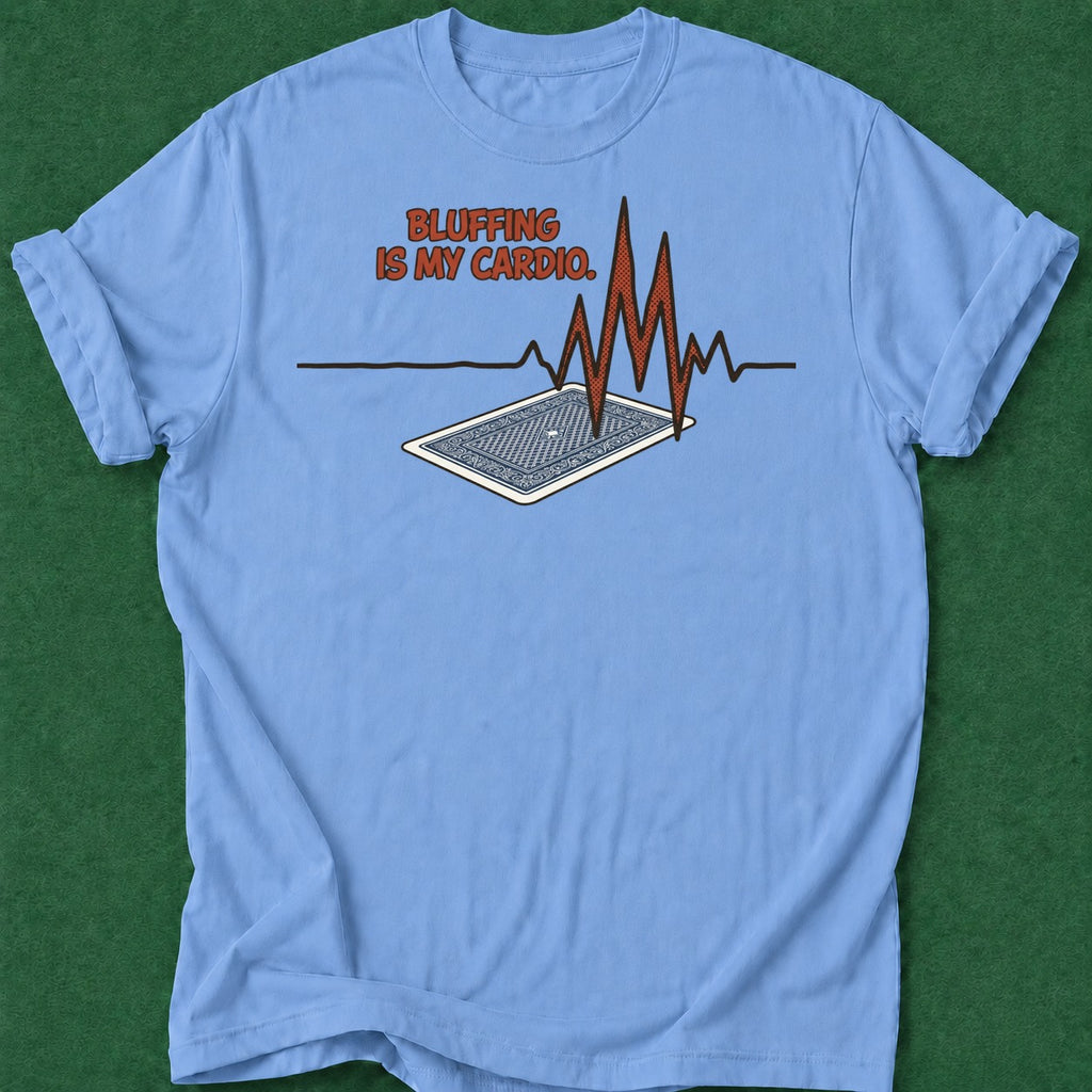 Dead Read Heart Rate T-Shirt poker t-shirt design, gift for gambler, table talk, cash game, grinder apparel