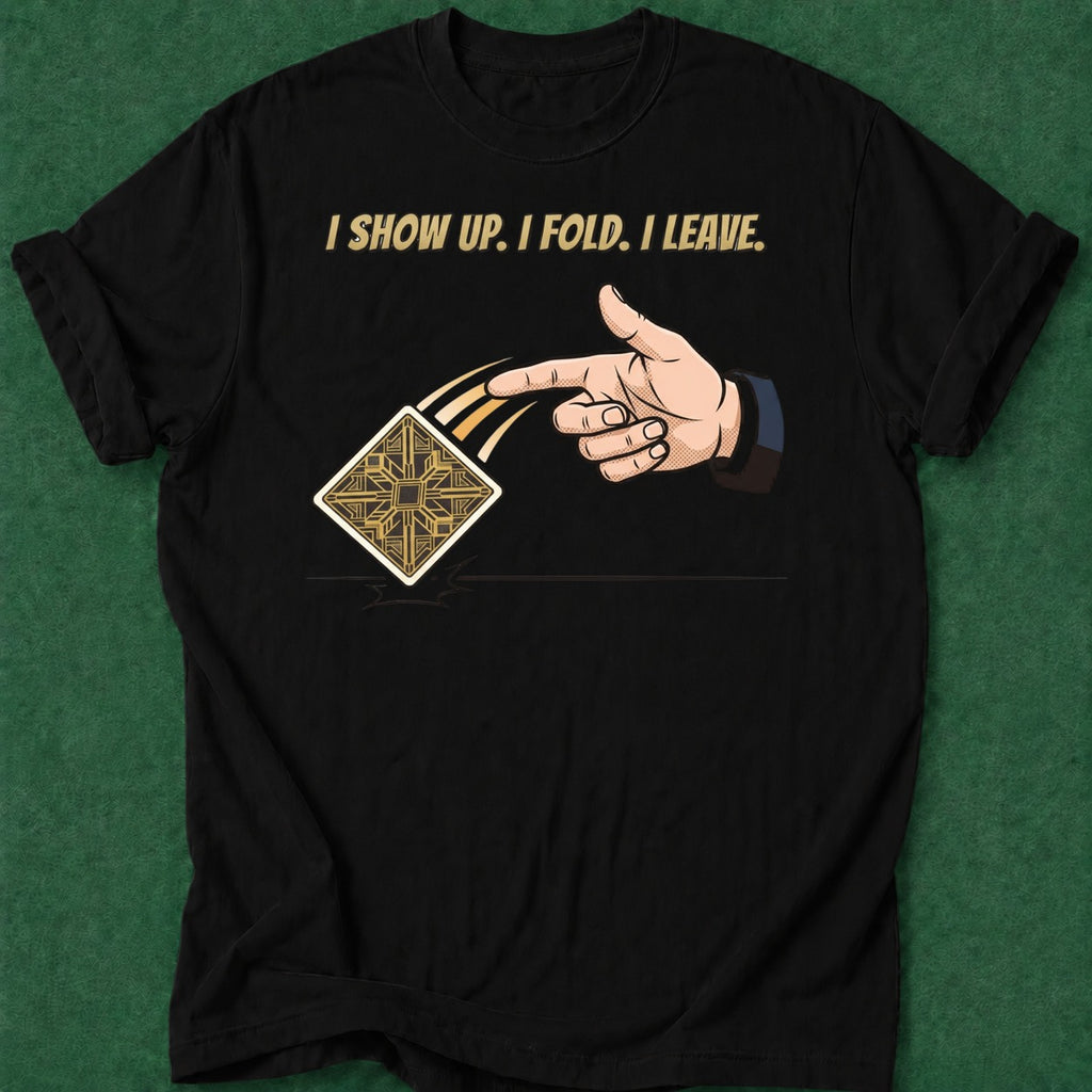 Dead Read Here Fold Gone T-Shirt poker t-shirt design, dry humor tee, gift for gambler, GTO, tournament poker apparel