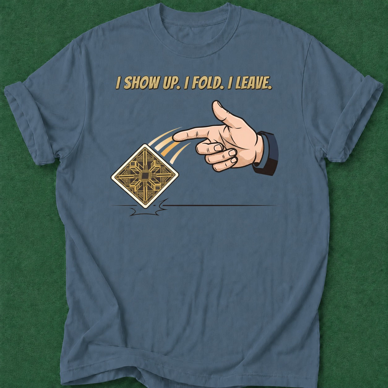 Dead Read Here Fold Gone T-Shirt poker t-shirt design, dry humor tee, gift for gambler, GTO, tournament poker apparel