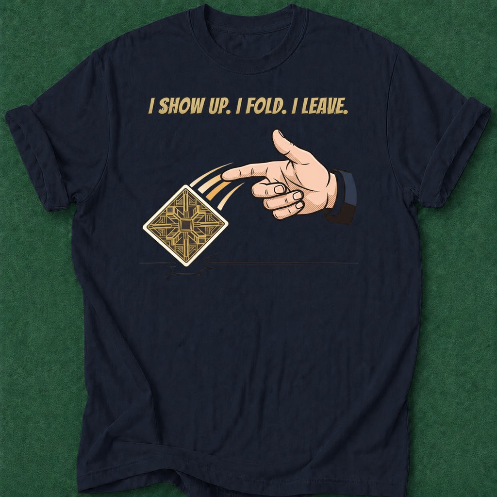Dead Read Here Fold Gone T-Shirt poker t-shirt design, dry humor tee, gift for gambler, GTO, tournament poker apparel
