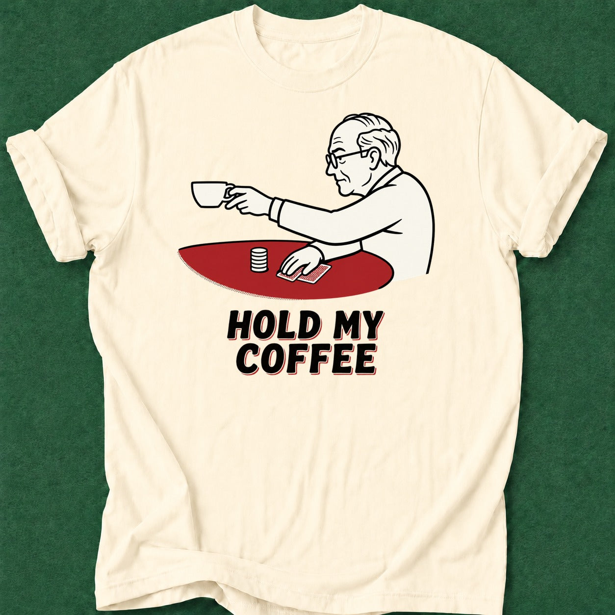 Dead Read Hold My Coffee T-Shirt poker t-shirt design, cash game, card shark, poker gift, chip stack apparel