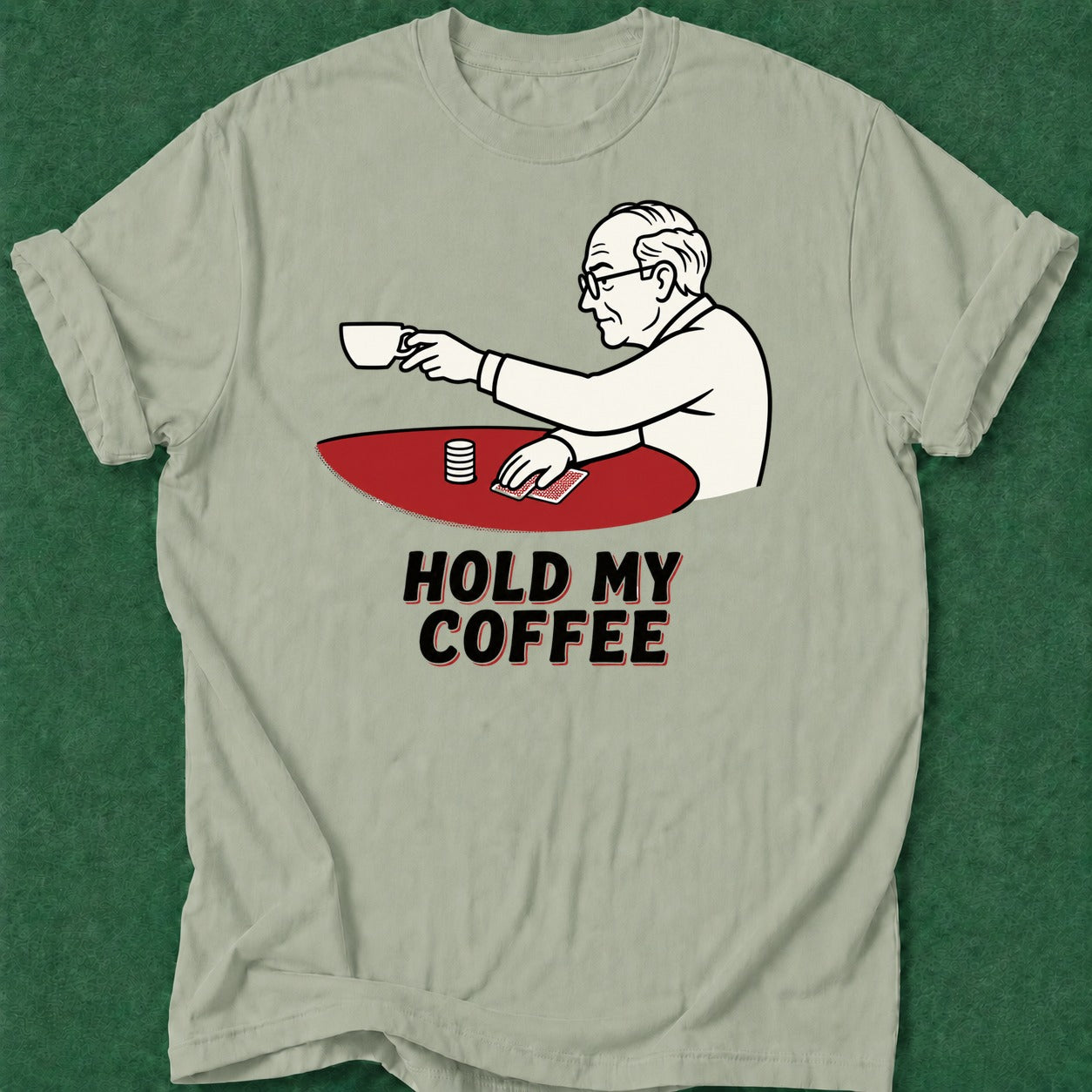 Dead Read Hold My Coffee T-Shirt poker t-shirt design, cash game, card shark, poker gift, chip stack apparel