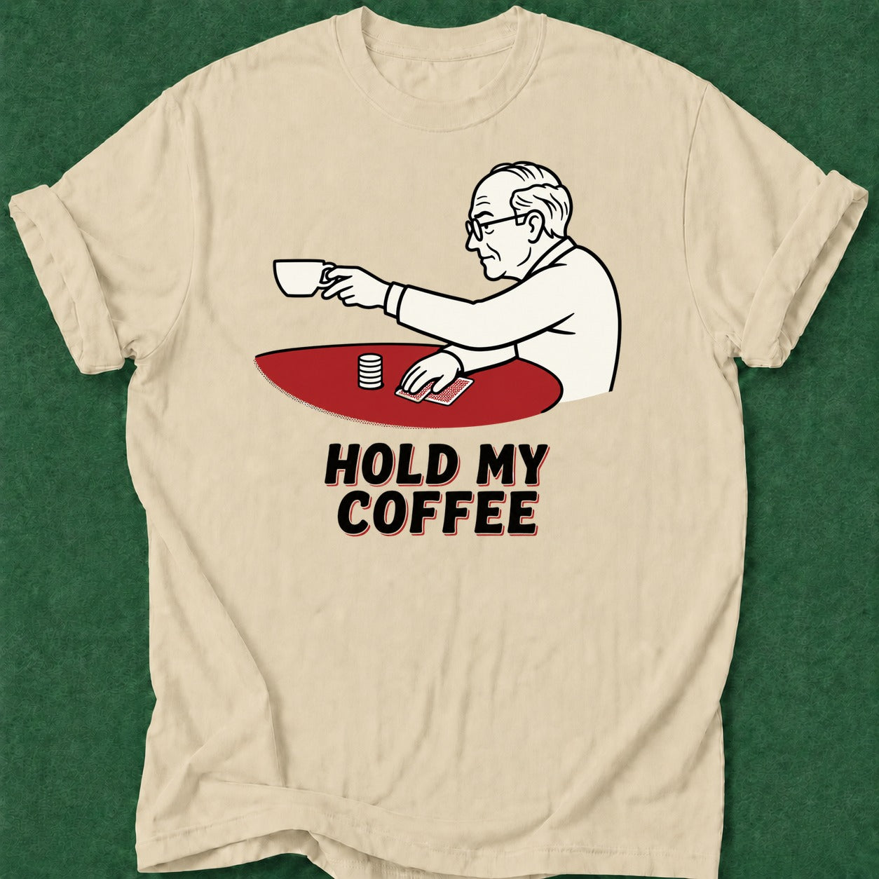 Dead Read Hold My Coffee T-Shirt poker t-shirt design, cash game, card shark, poker gift, chip stack apparel