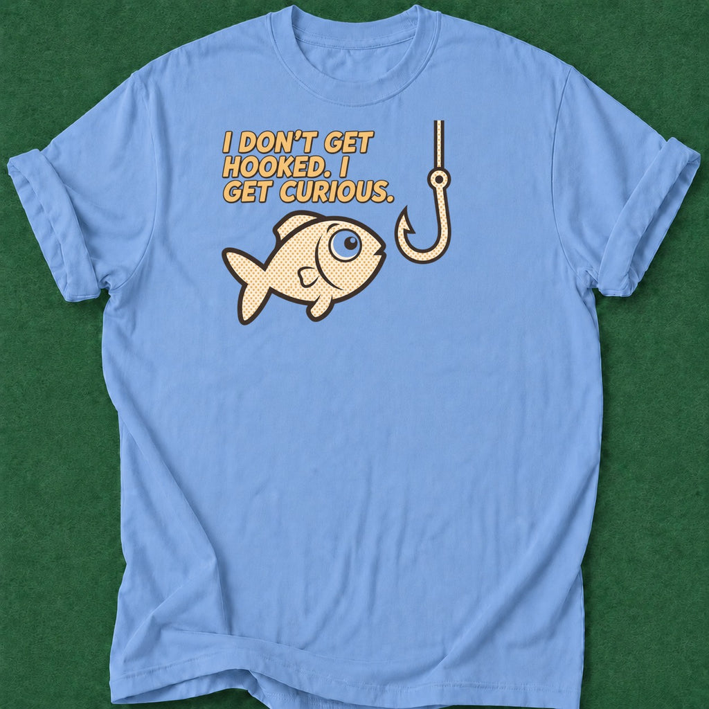 Dead Read Hooked and Curious T-Shirt poker t-shirt design, GTO, home game, card shark, hold em apparel
