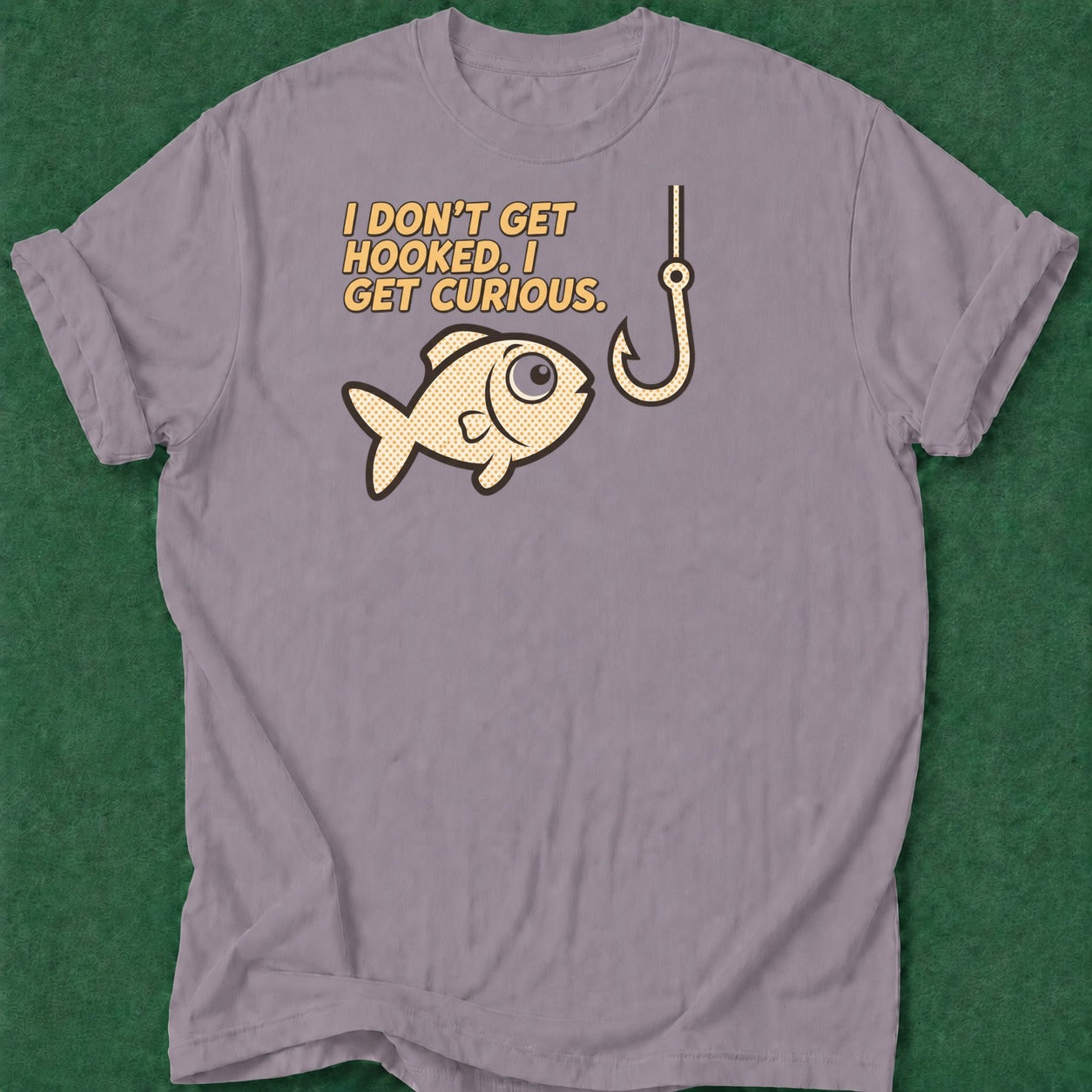 Dead Read Hooked and Curious T-Shirt poker t-shirt design, GTO, home game, card shark, hold em apparel