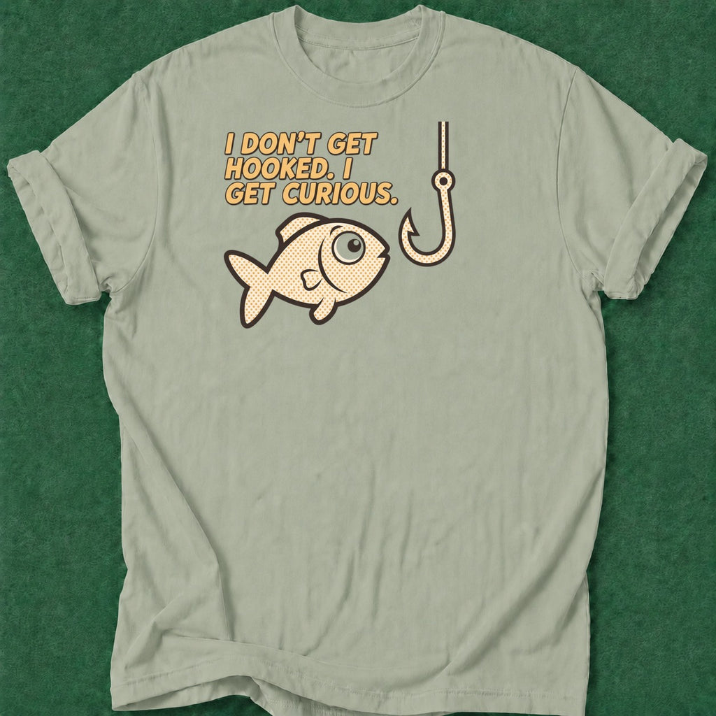 Dead Read Hooked and Curious T-Shirt poker t-shirt design, GTO, home game, card shark, hold em apparel