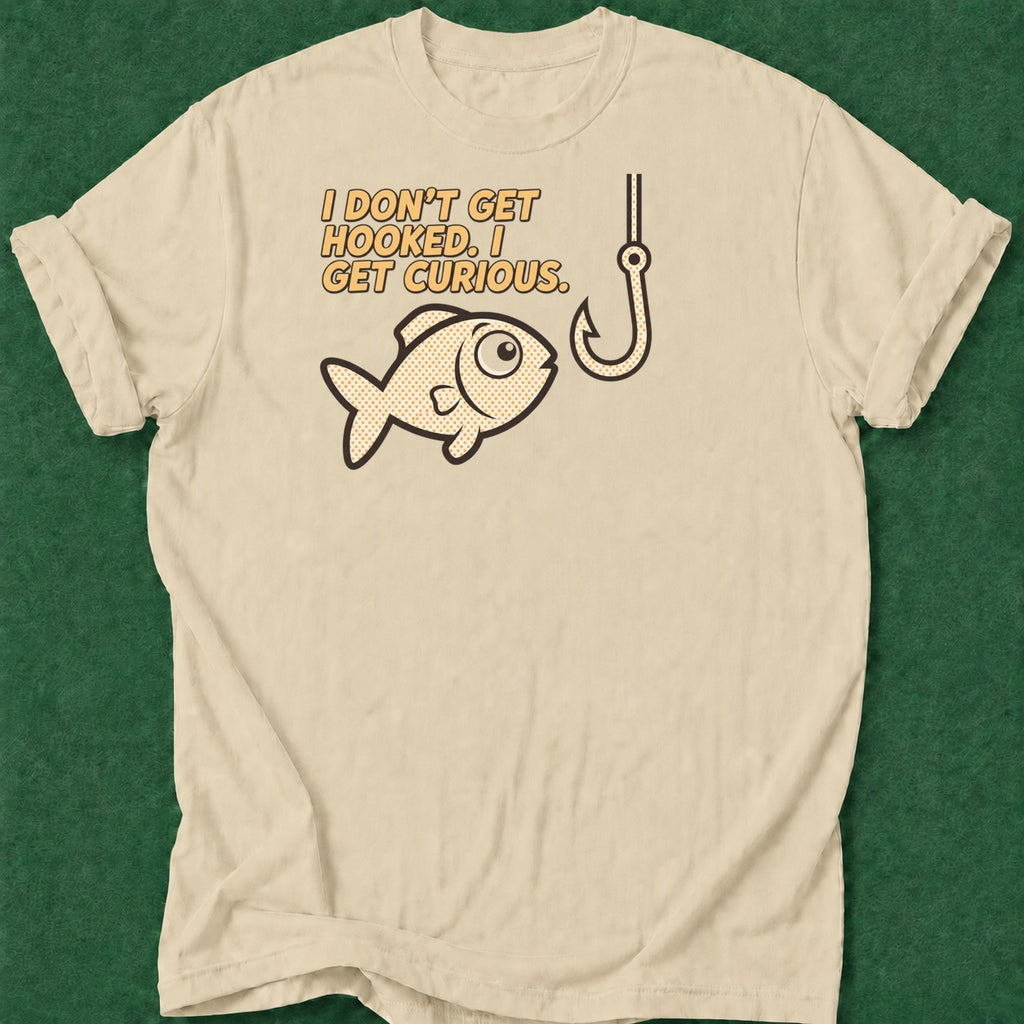 Dead Read Hooked and Curious T-Shirt poker t-shirt design, GTO, home game, card shark, hold em apparel