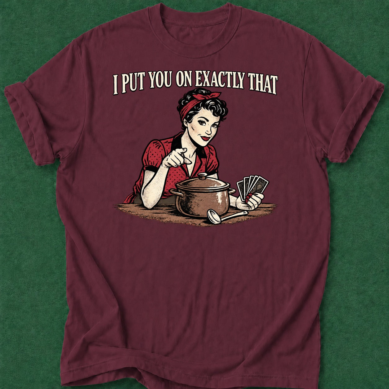 Dead Read I Put You on That T-Shirt poker t-shirt design, poker gift, table talk, poker night, poker intuition apparel