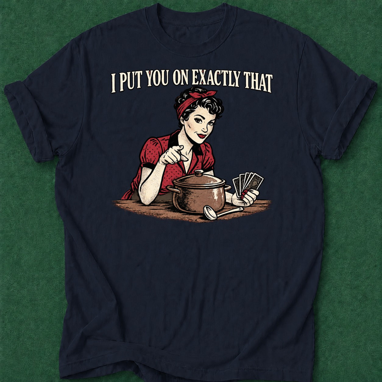 Dead Read I Put You on That T-Shirt poker t-shirt design, poker gift, table talk, poker night, poker intuition apparel